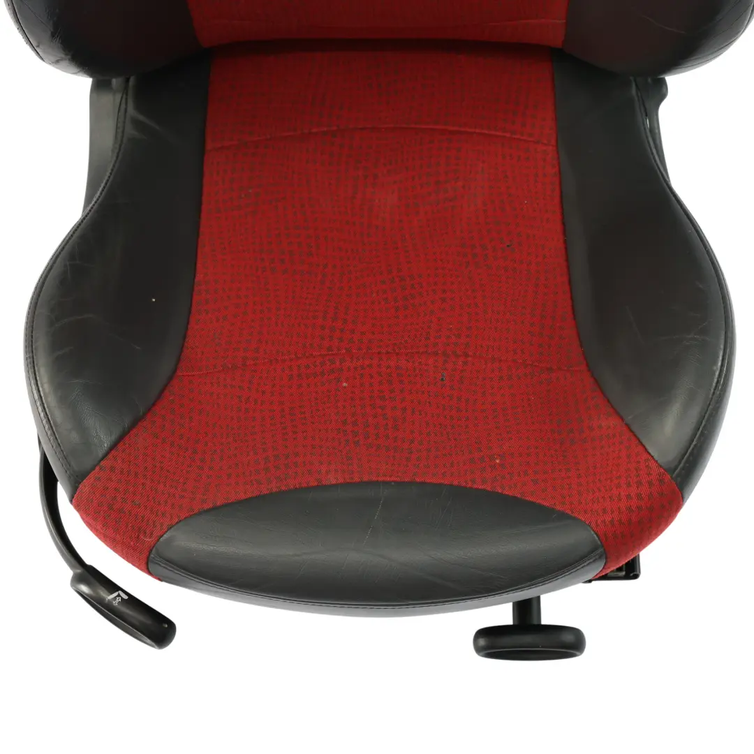 Mini Cooper One R50 Fotel Sportowy Lewy Kaleido Półskóra Tartan Czerwony - SKU 7073011-1 - Numer Części 7073011