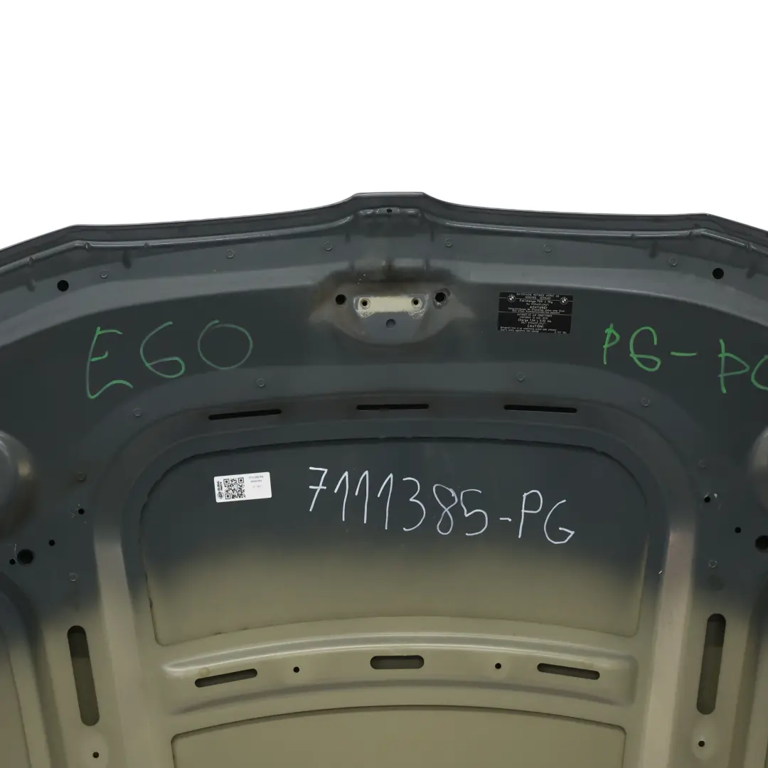 Hood Bonnet BMW E60 E61 Engine Covering Panel to with Part number 7111385 Hood Bonnet BMW E60 E61 Engine Covering Panel - SKU 7111385-PG - Part number 7111385