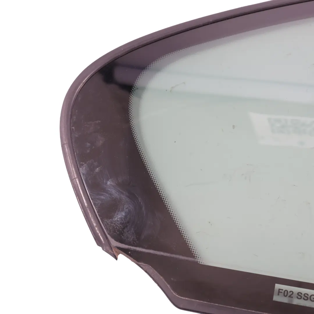 Side Window Glass Rear Right Door O/S Fixed Glazing AS3 Tinted to BMW F02 with Part number 7177852 BMW F02 Side Window Glass Rear Right Door O/S Fixed Glazing AS3 Tinted - SKU 7177852 - Part number 7177852