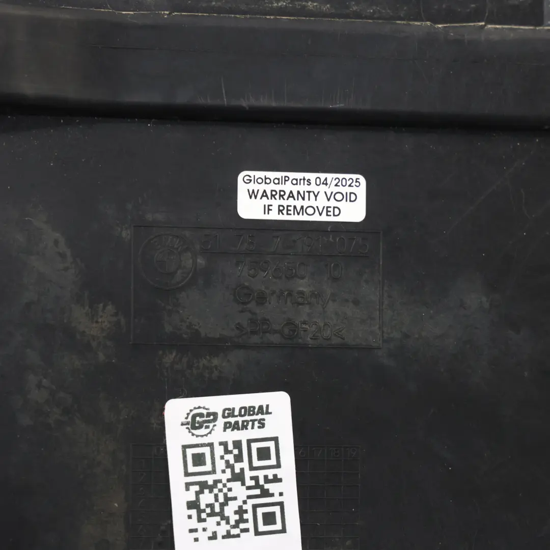 Unter Boden Schutz Center für BMW Z4 E89 mit Teilenummer 7191075 BMW Z4 E89 Unter Boden Schutz Center - SKU 7191075-1 - Teilenummer 7191075