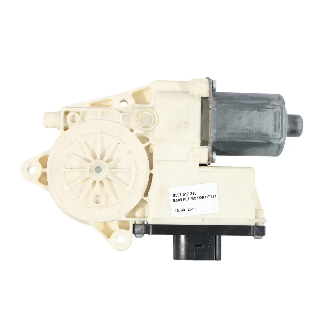 Window Lifter Regulator Motor Front Left Door N/S Drive Unit to BMW F07 GT with Part number 7207007 BMW F07 GT Window Lifter Regulator Motor Front Left Door N/S Drive Unit - SKU 7207007 - Part number 7207007