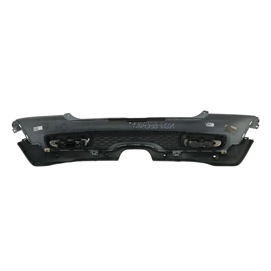 Mini Cooper S R56 R57 LCI Complete Rear Bumper Trim Eclipse Grey Metallic - B24 - SKU 7264358-ECG1 - Part number 7264358
