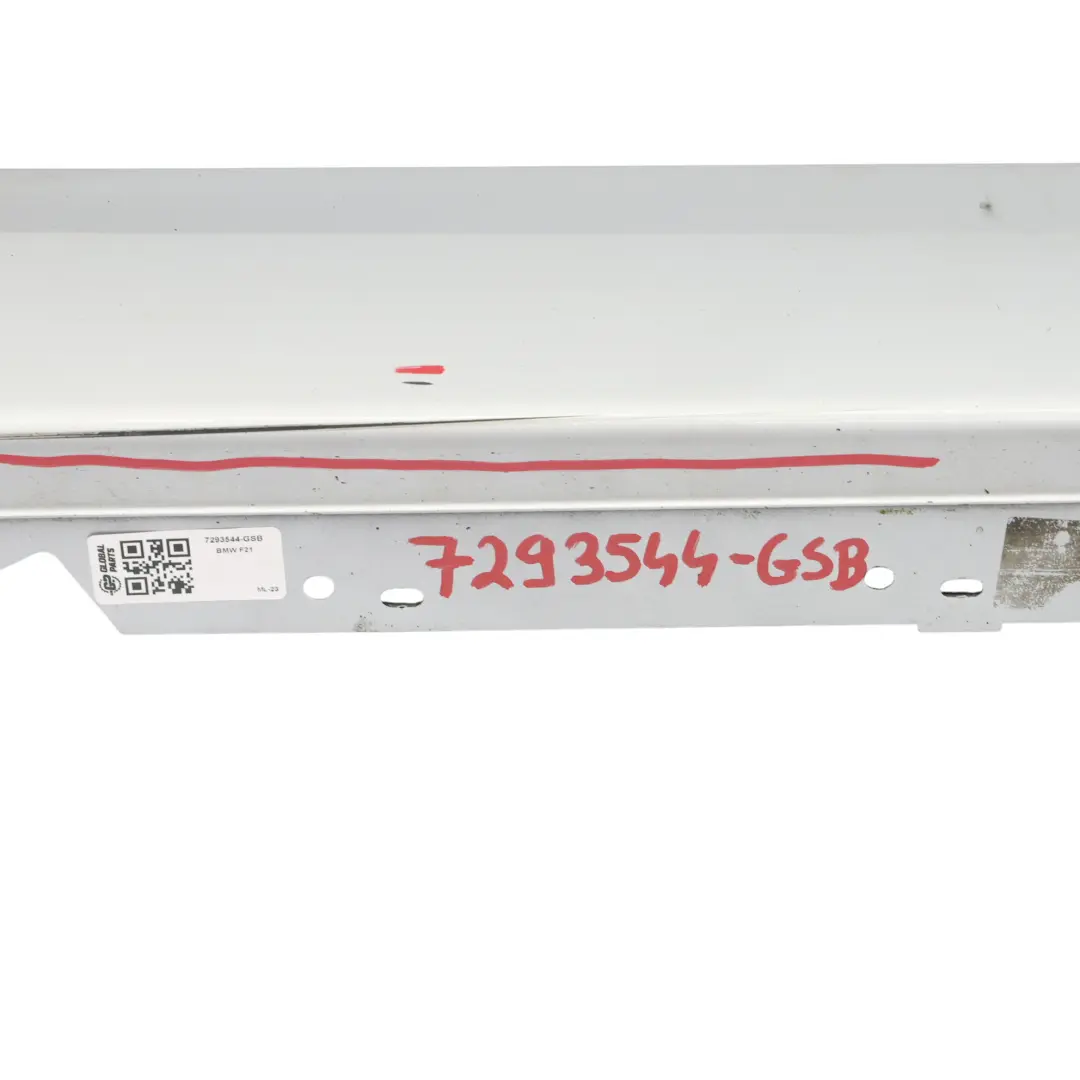  Gonna Laterale BMW F21 F22 F23 Striscia Davanzale Destra Glacier Silver - A83 - SKU 7293544-GSB - Numero di parte 7293544