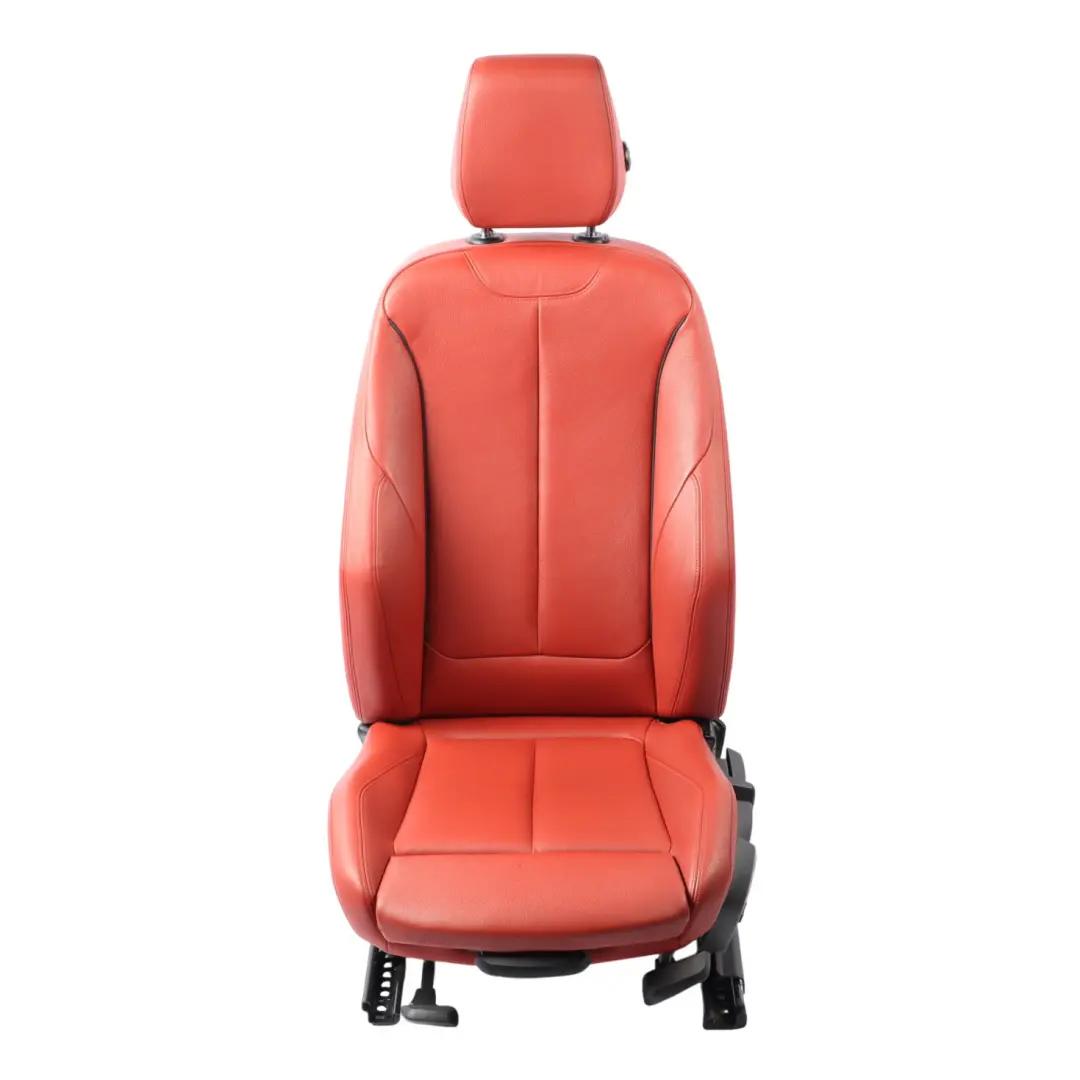 Asiento Delantero Cuero Dakota Korall Rot Izquierdo para BMW F30 F31 F34 GT M Sport con número de pieza 7295147 BMW F30 F31 F34 GT M Sport Asiento Delantero Cuero Dakota Korall Rot Izquierdo - SKU 7295147-7 - Número de pieza 7295147