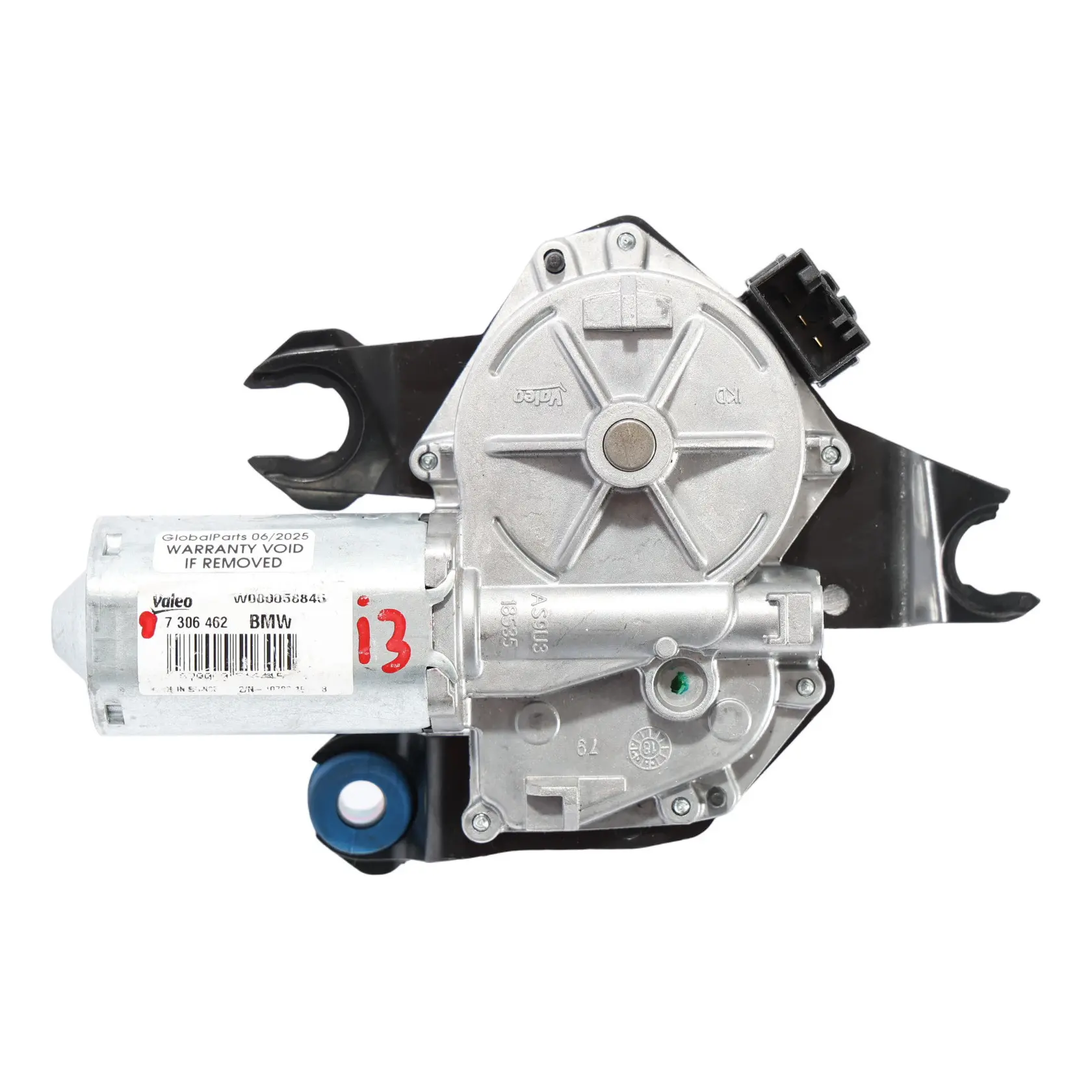 BMW i3 I01 Panneau arrière Moteur d'essuie-glace Hayon Couvercle coffre 7306462