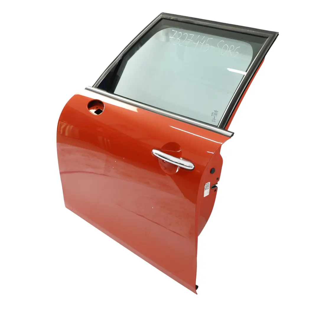 Door Front Left N/S Covering Panel Solaris Orange Metallic - C1B to Mini F55 with Part number 7327445 Mini F55 Door Front Left N/S Covering Panel Solaris Orange Metallic - C1B - SKU 7327445-SORG - Part number 7327445