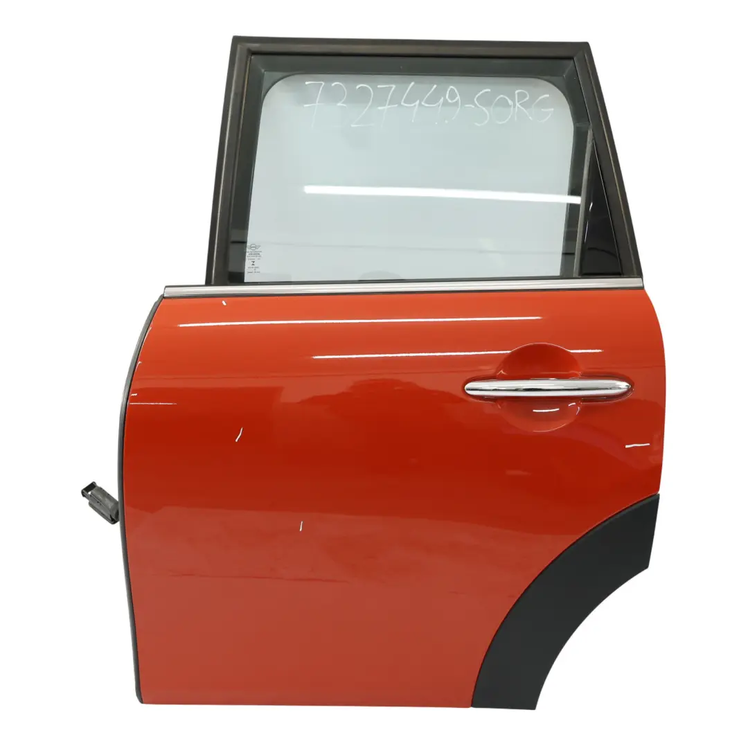 Drzwi Lewe Tylne Solaris Orange Pomarańczowy Metalik - C1B do Mini F55 o numerze 7327449 Mini F55 Drzwi Lewe Tylne Solaris Orange Pomarańczowy Metalik - C1B - SKU 7327449-SORG - Numer Części 7327449
