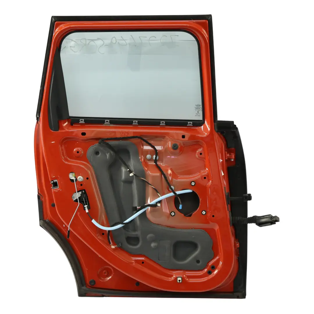 Puerta Trasera Izquierda Panel Revestimiento Solaris Orange - C1B para Mini F55 con número de pieza 7327449 Mini F55 Puerta Trasera Izquierda Panel Revestimiento Solaris Orange - C1B - SKU 7327449-SORG - Número de pieza 7327449