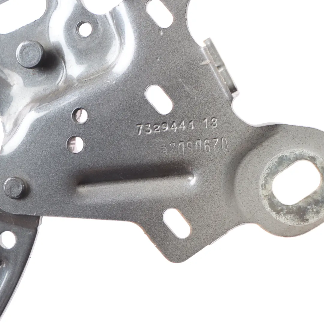 Front Left N/S Side Bonnet Hood Hinge Mineral Grau Metallic - B39 to BMW X1 F48 with Part number 7329441 BMW X1 F48 Front Left N/S Side Bonnet Hood Hinge Mineral Grau Metallic - B39 - SKU 7329441-MG - Part number 7329441