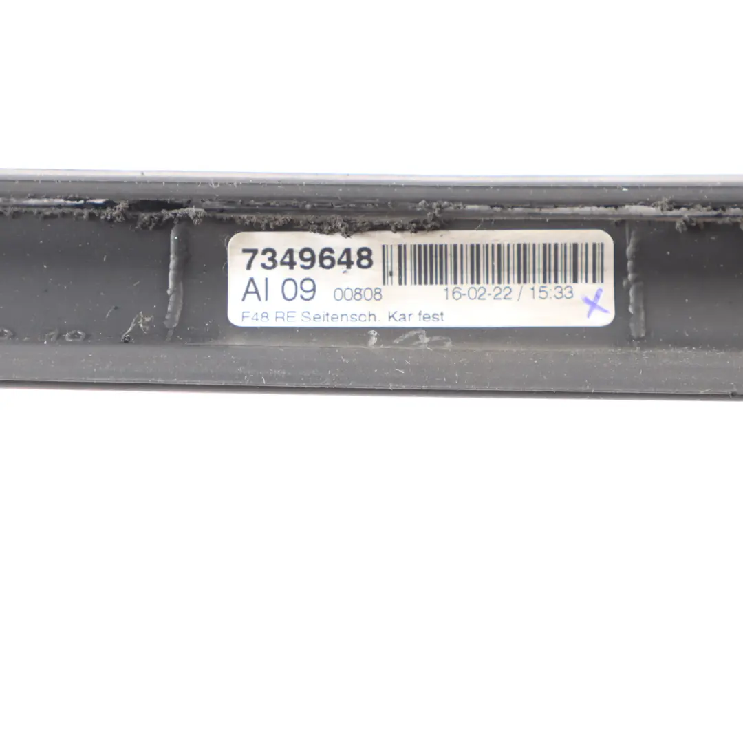 Right O/S Quarter Fixed Window Glass to BMW X1 F48 Rear with Part number 7349648 BMW X1 F48 Rear Right O/S Quarter Fixed Window Glass - SKU 7349648 - Part number 7349648