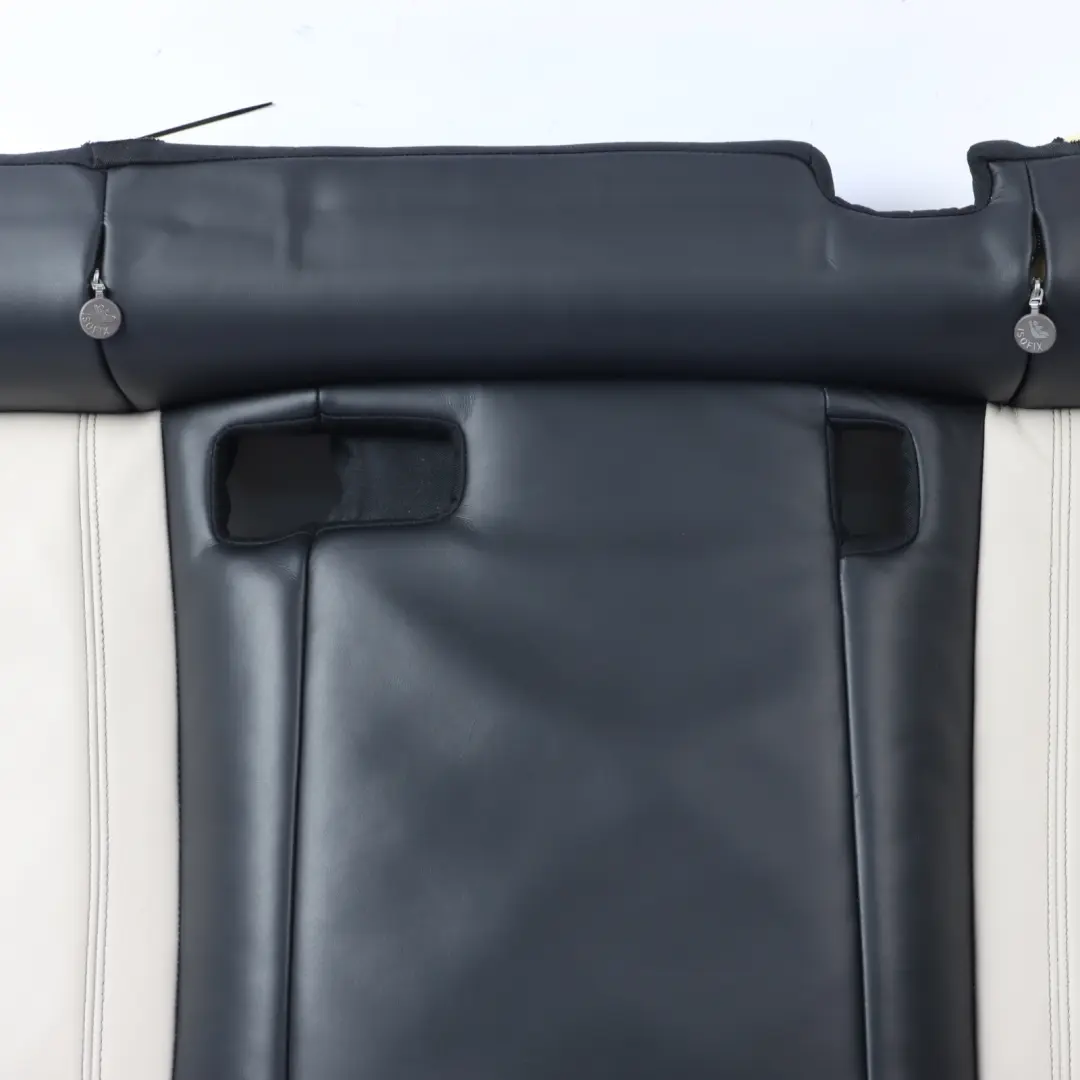Bench Rear Couch Sofa Covering Leather Nappa Ivory White Black to BMW X6 F16 Seat with Part number 7379015 BMW X6 F16 Seat Bench Rear Couch Sofa Covering Leather Nappa Ivory White Black - SKU 7379015 - Part number 7379015