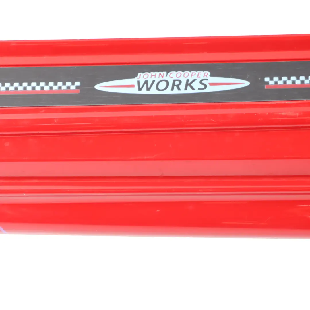 Mini F56 F57 Side Skirt Left N/S JCW Sill Cover Rocker Panel Chili Red - 851 - SKU 7382181-CHRED - Part number 7382181