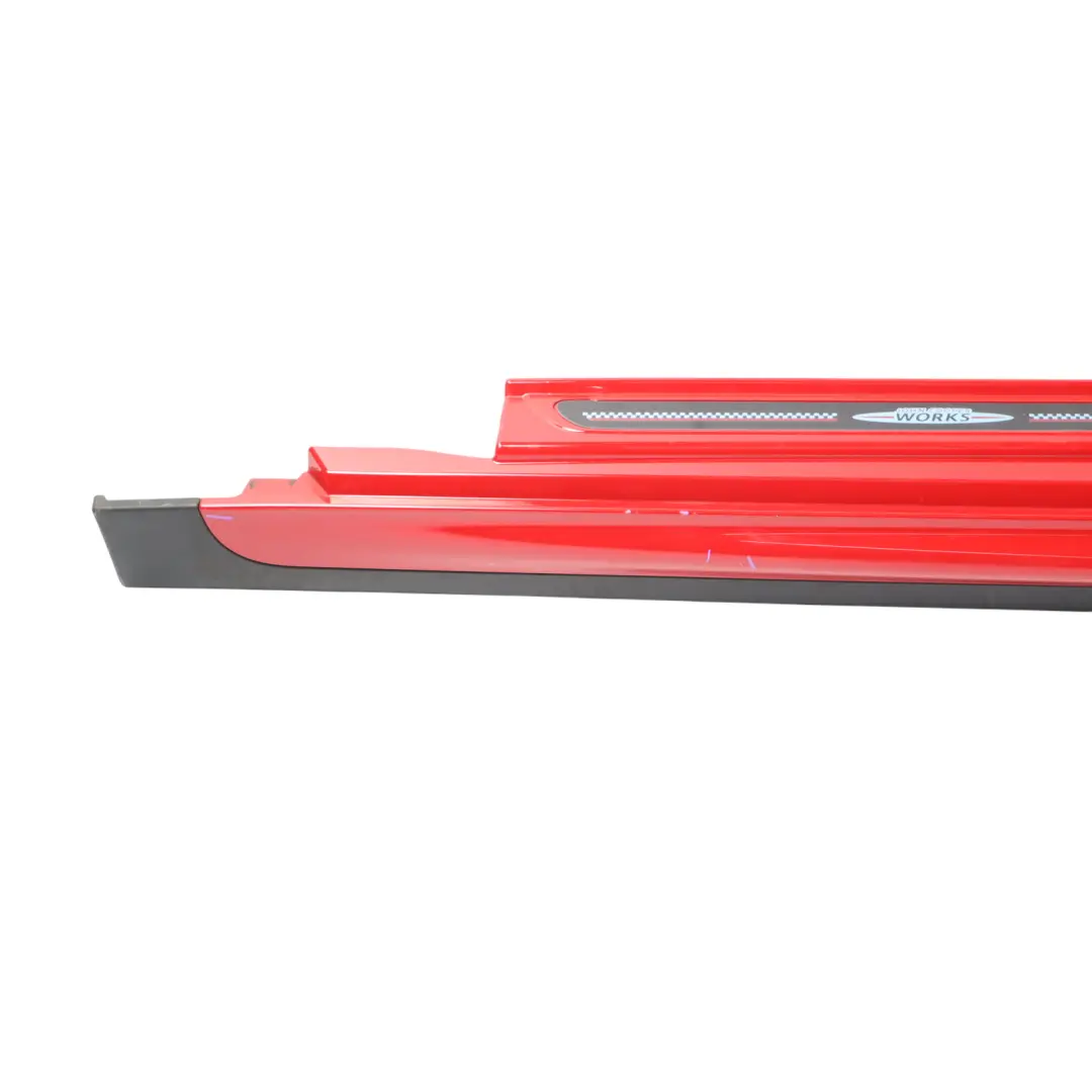 Mini F56 F57 Side Skirt Left N/S JCW Sill Cover Rocker Panel Chili Red - 851 - SKU 7382181-CHRED - Part number 7382181