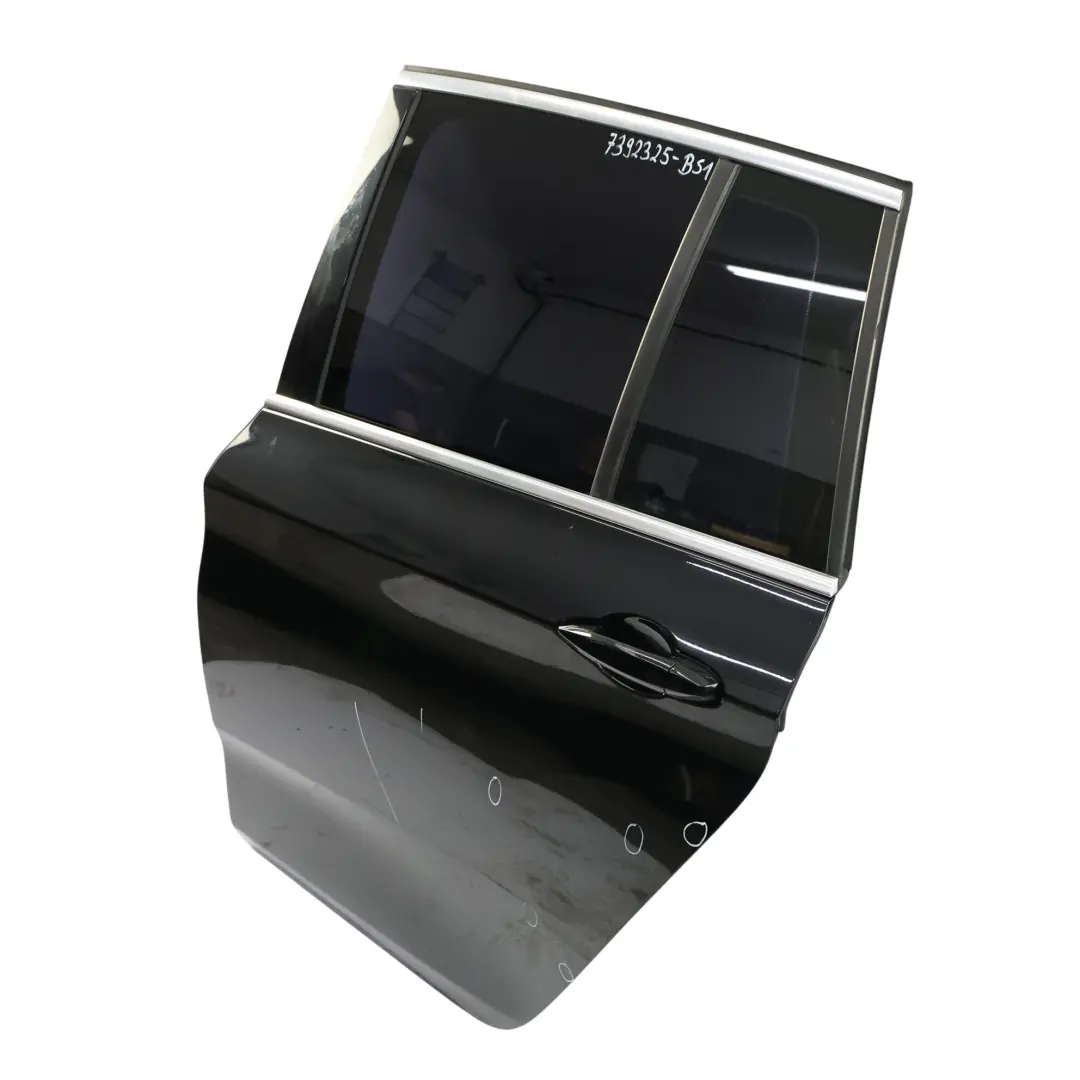 BMW F46 Gran Tourer Tür Hinten Links Schwarz Saphir Metallic - 475 - SKU 7392325-BS1 - Teilenummer 7392325