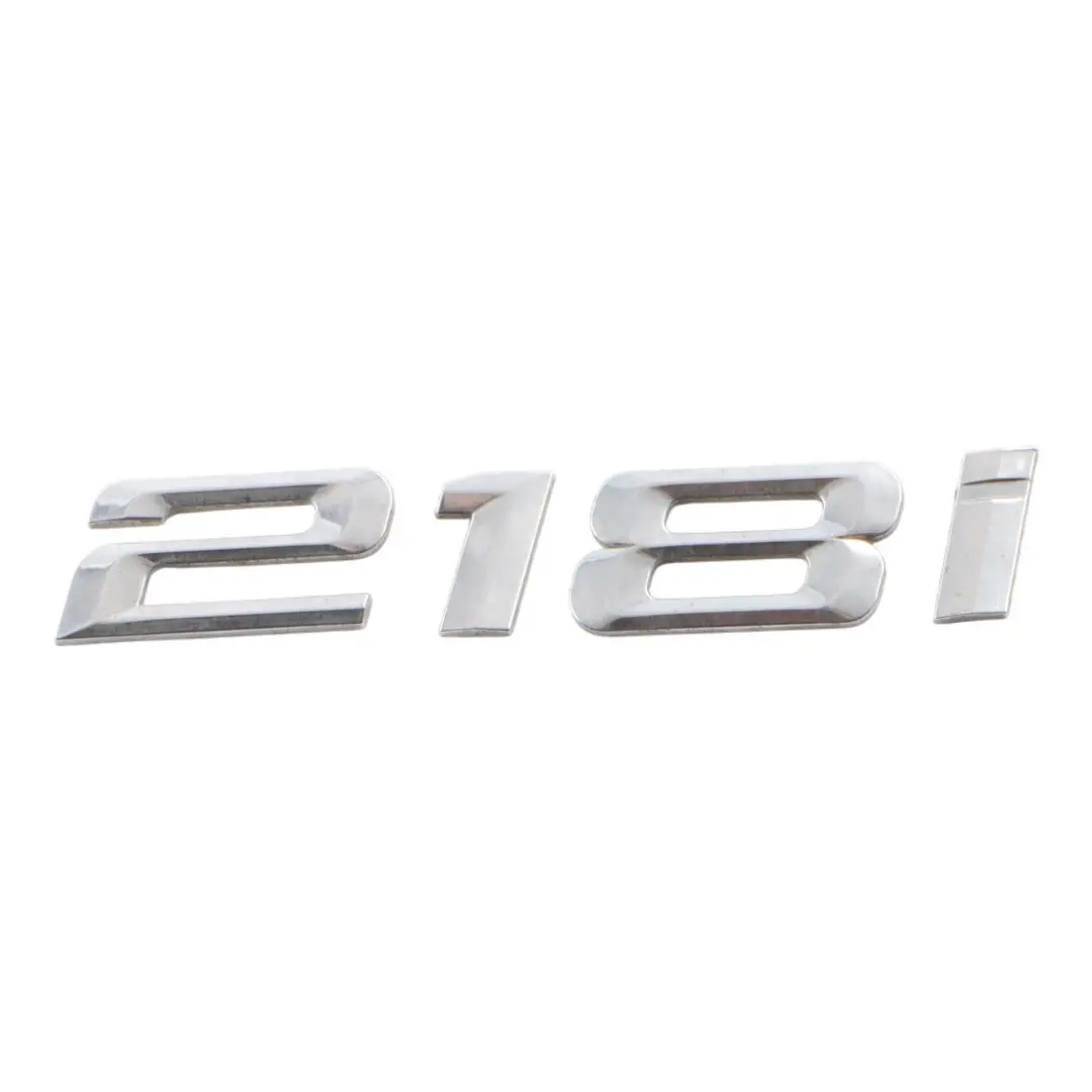 Boot Lid Adhered Emblem Lettering 218i to BMW F22 F23 Rear with Part number 7423375 BMW F22 F23 Rear Boot Lid Adhered Emblem Lettering 218i - SKU 7423375 - Part number 7423375