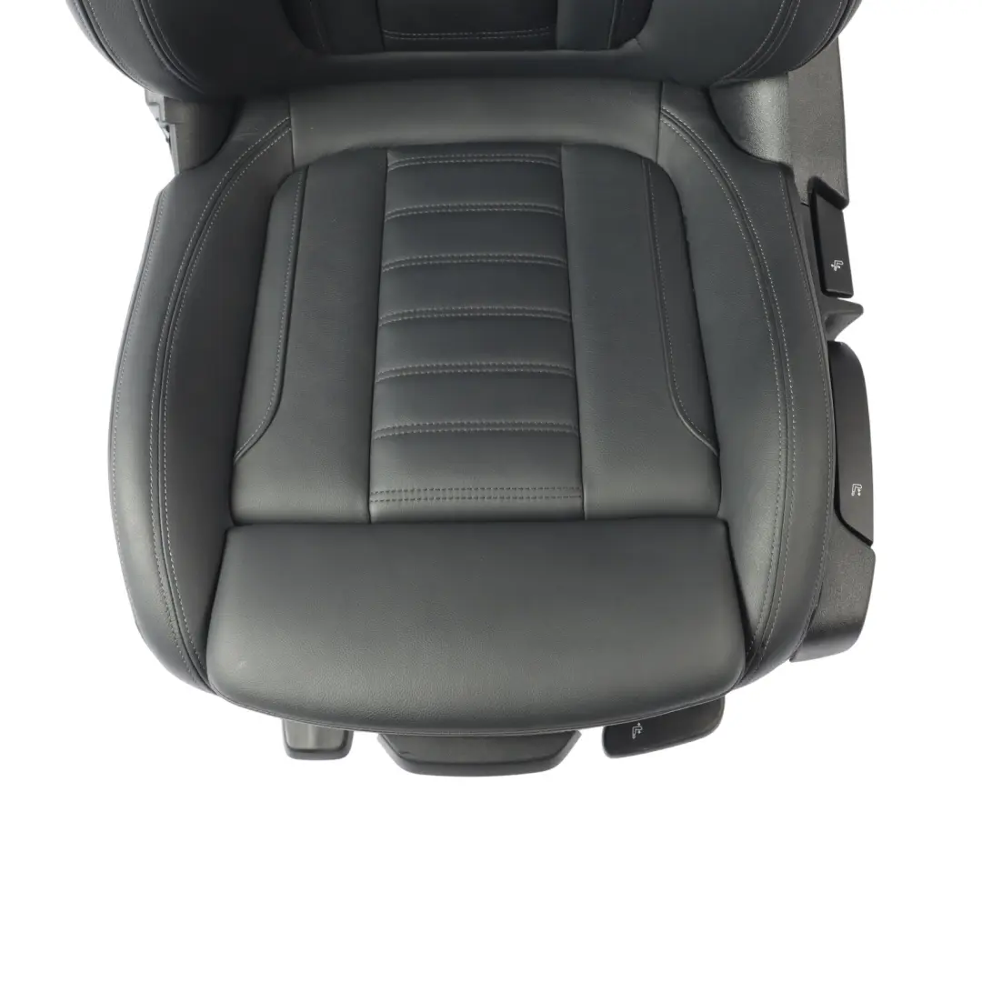  Front Seat BMW G20 G21 Sport Left N/S Leather Vernasca Black Gray Stitch - SKU 7472485-2 - Part number 7472485