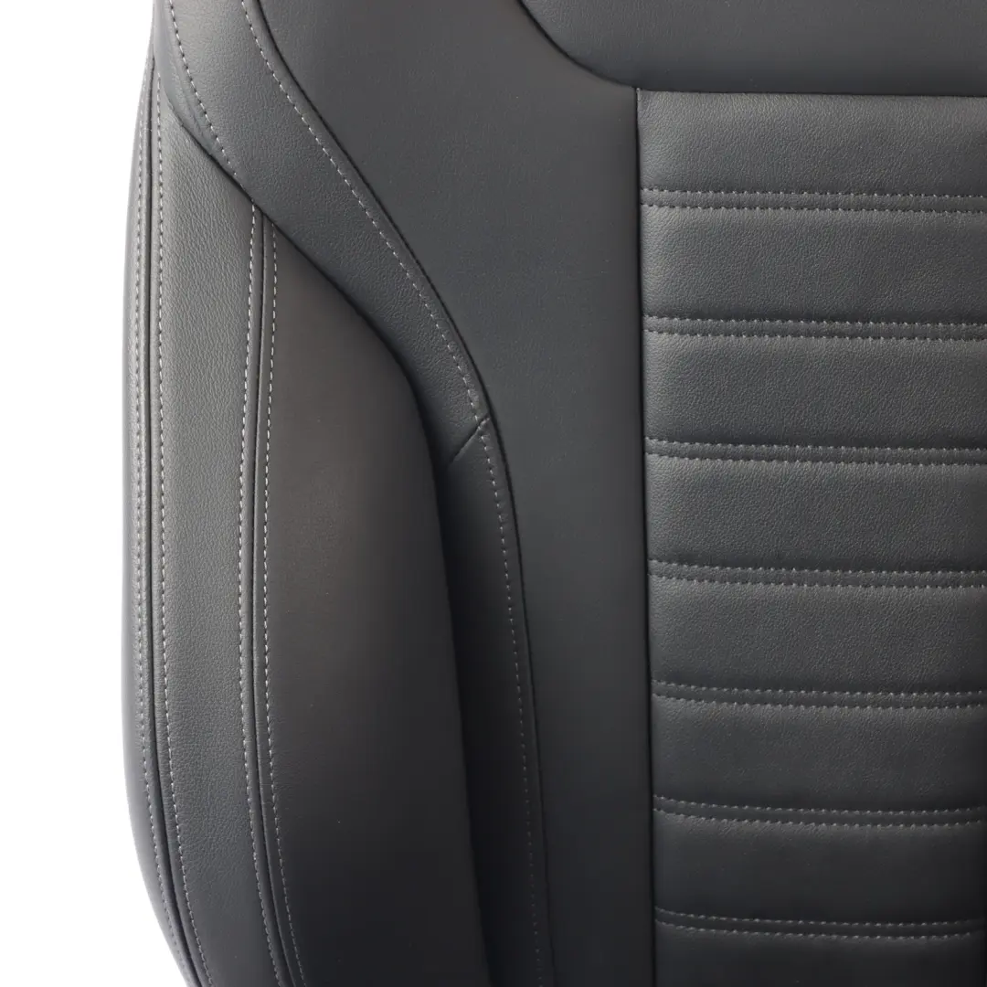  Front Seat BMW G20 G21 Sport Left N/S Leather Vernasca Black Gray Stitch - SKU 7472485-2 - Part number 7472485