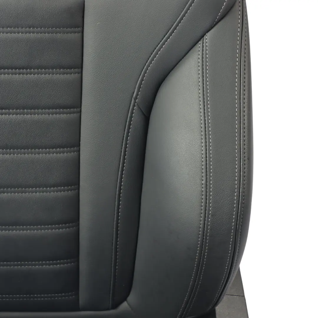  Front Seat BMW G20 G21 Sport Left N/S Leather Vernasca Black Gray Stitch - SKU 7472485-2 - Part number 7472485