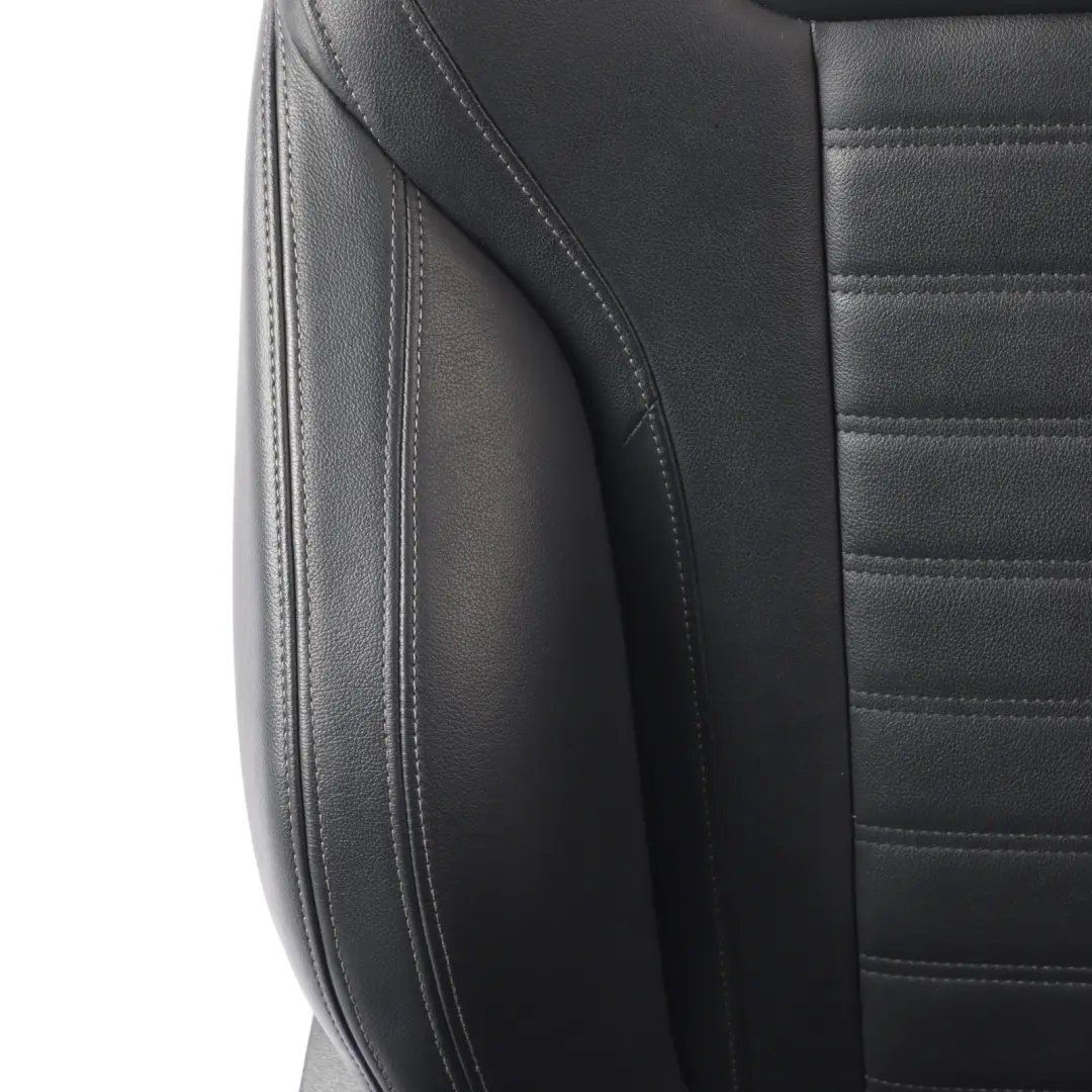  Front Seat BMW G20 G21 Sport Right O/S Leather Vernasca Black Gray Threads - SKU 7472486-1 - Part number 7472486