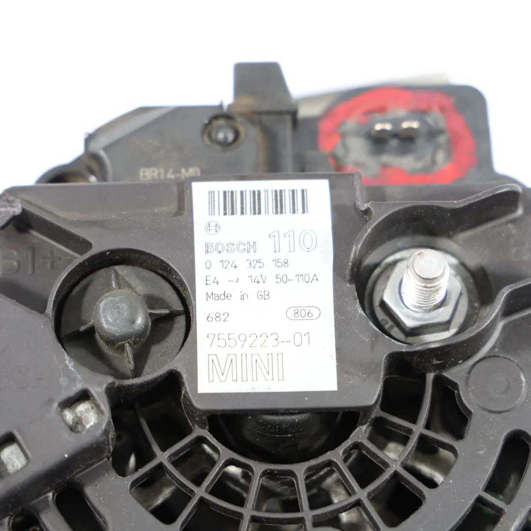 Benzina Alternatore Generatore 110A 7515426 per Mini Cooper One R50 R52 W10 con numero di parte 7550997 Mini Cooper One R50 R52 W10 Benzina Alternatore Generatore 110A 7515426 - SKU 7550997-1 - Numero di parte 7550997