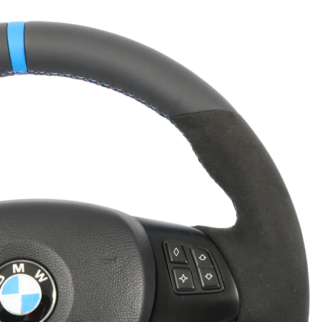 NUEVO Volante De Cuero M-Sport Grueso para BMW E81 E82 E87 E88 E90 E91 E92 E93 con número de pieza 7839114-9 BMW E81 E82 E87 E88 E90 E91 E92 E93 NUEVO Volante De Cuero M-Sport Grueso - SKU 7839114-9-SET - Número de pieza 7839114-9