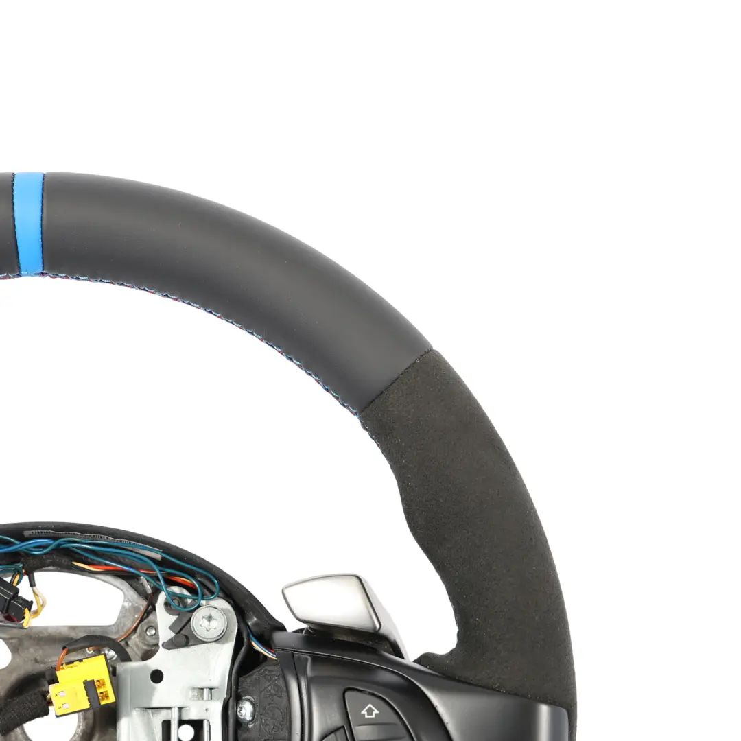 Steering Wheel NEW Black Leather Alcantara M Sport Paddle Shift to BMW Z4 E85 E86 with Part number 7841386 BMW Z4 E85 E86 Steering Wheel NEW Black Leather Alcantara M Sport Paddle Shift - SKU 7841386-1 - Part number 7841386
