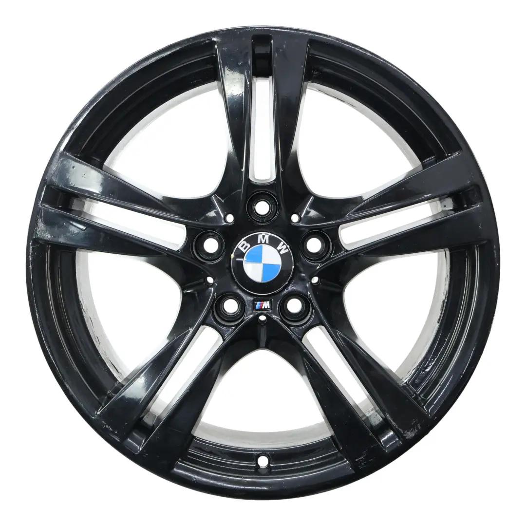 Alloy Rim 18" M Double Spoke 355 9J ET:41 to BMW X1 E84 Black Rear Wheel with Part number 7842637 BMW X1 E84 Black Rear Wheel Alloy Rim 18" M Double Spoke 355 9J ET:41 - SKU 7842637-2 - Part number 7842637