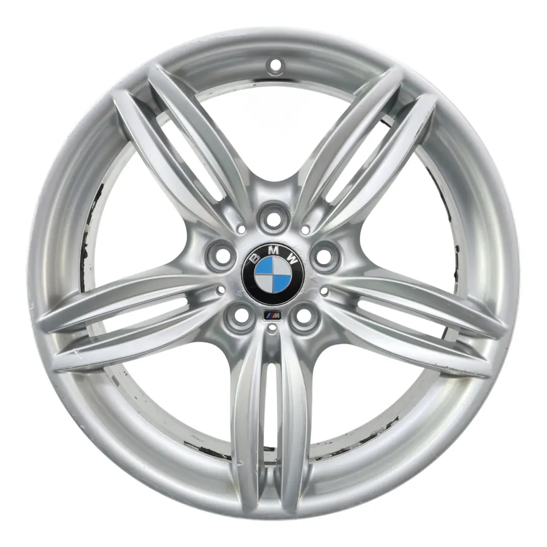 Alloy Rim M Double Spoke 351 9J 19" ET:44 to BMW F10 F12 Silver Rear Wheel with Part number 7842653 BMW F10 F12 Silver Rear Wheel Alloy Rim M Double Spoke 351 9J 19" ET:44 - SKU 7842653-10 - Part number 7842653