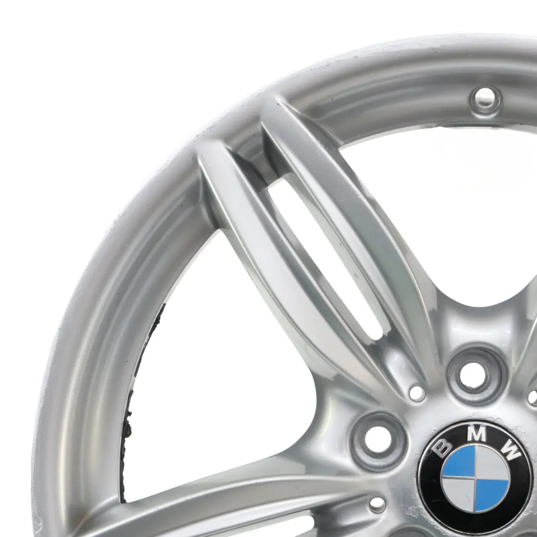 Alloy Rim M Double Spoke 351 9J 19" ET:44 to BMW F10 F12 Silver Rear Wheel with Part number 7842653 BMW F10 F12 Silver Rear Wheel Alloy Rim M Double Spoke 351 9J 19" ET:44 - SKU 7842653-10 - Part number 7842653
