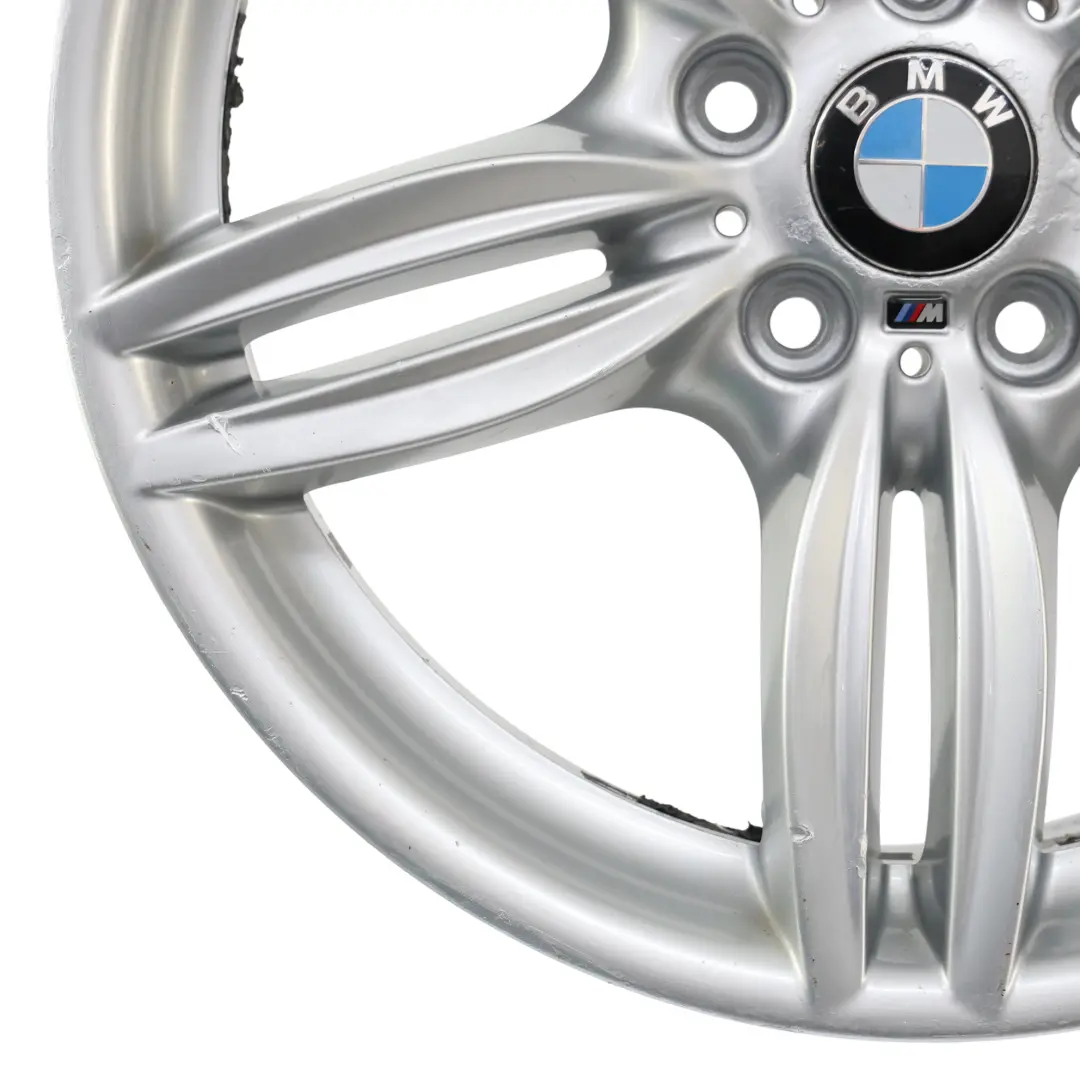 Alloy Rim M Double Spoke 351 9J 19" ET:44 to BMW F10 F12 Silver Rear Wheel with Part number 7842653 BMW F10 F12 Silver Rear Wheel Alloy Rim M Double Spoke 351 9J 19" ET:44 - SKU 7842653-10 - Part number 7842653