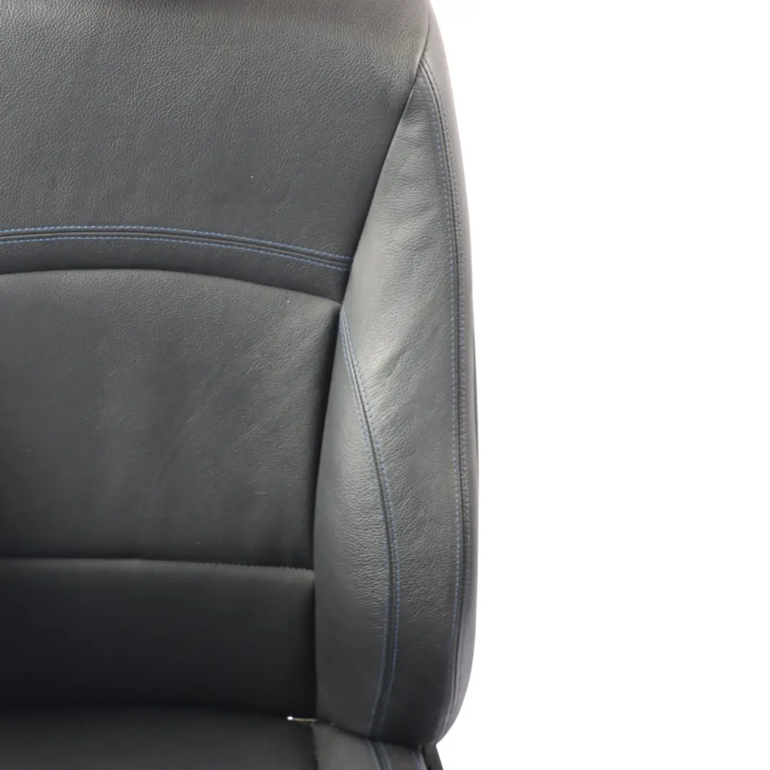 Front Seat BMW E90 E91 LCI Left N/S M Sport Black Leather Dakota Blue Stitching to with Part number 7843515 Front Seat BMW E90 E91 LCI Left N/S M Sport Black Leather Dakota Blue Stitching - SKU 7843515-1 - Part number 7843515