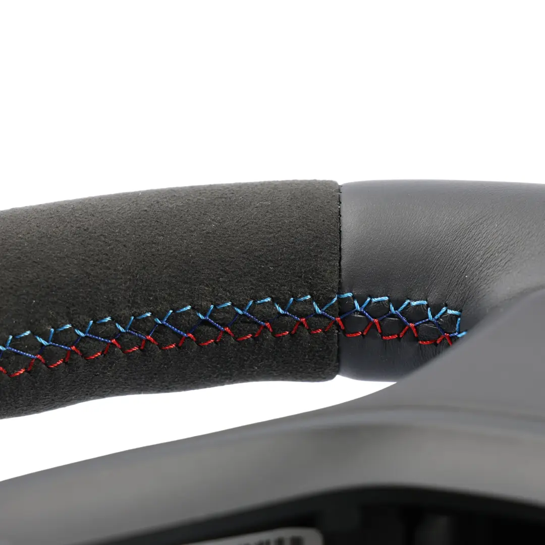 NUEVO Cuero Negro Alcantara Volante Palanca de cambio para BMW F10 F11 F07 M Sport con número de pieza 7844103 BMW F10 F11 F07 M Sport NUEVO Cuero Negro Alcantara Volante Palanca de cambio - SKU 7844103-2 - Número de pieza 7844103