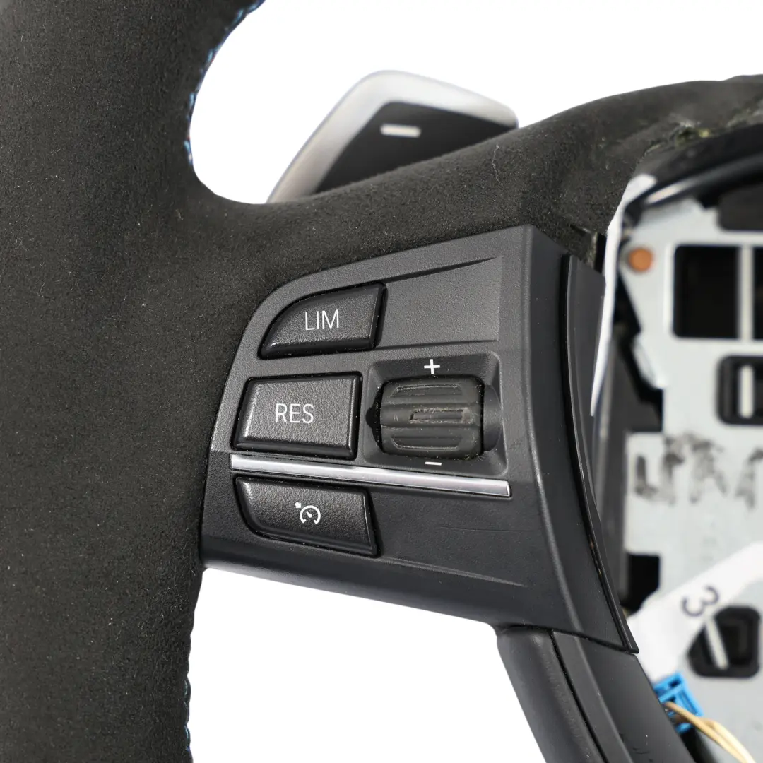 BMW F10 F11 F07 M Sport NUOVO volante in pelle nera Alcantara Cambio al volante - SKU 7844103-2 - Numero di parte 7844103