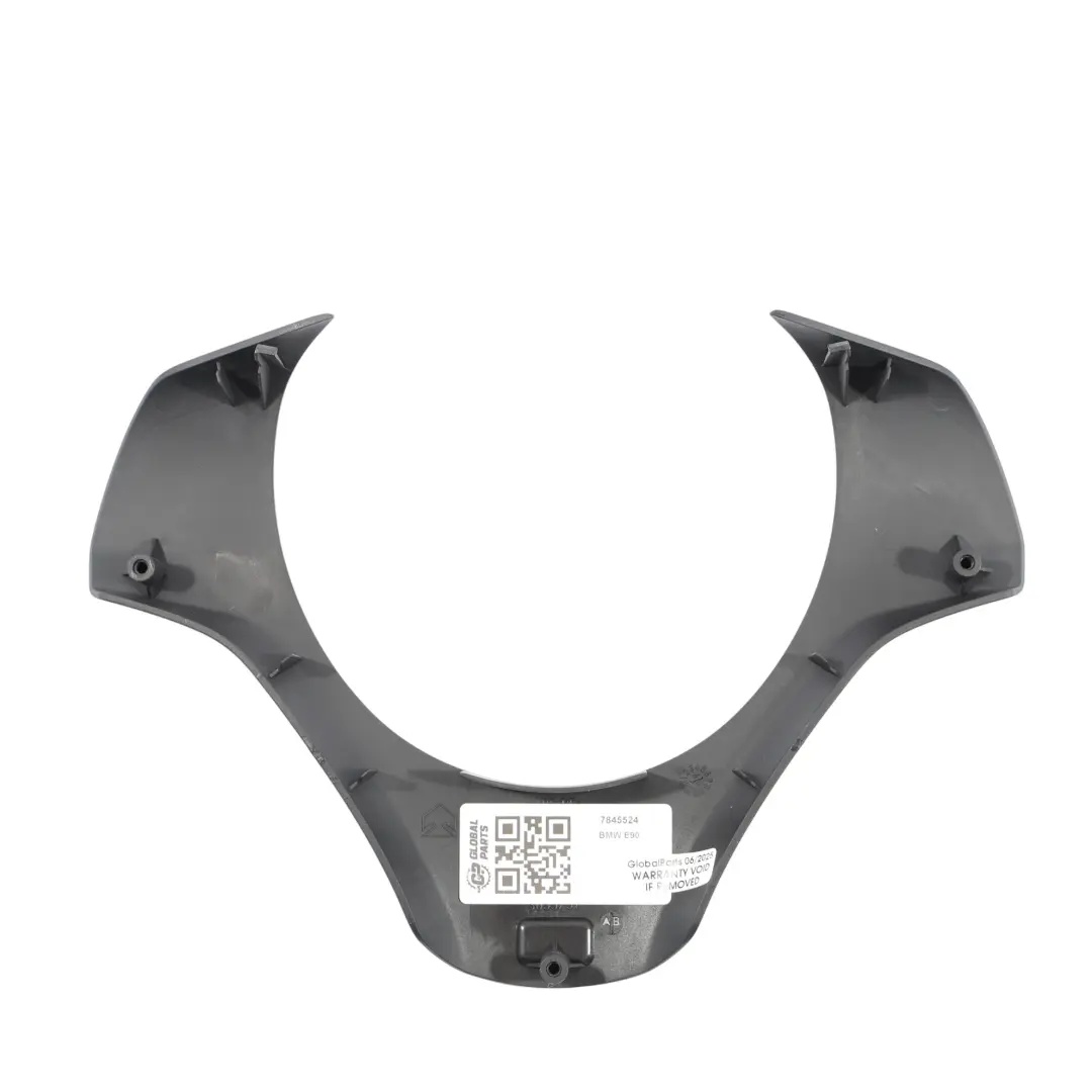 Steering Wheel Cover Trim Black to BMW E81 E87 E90 M with Part number 7845524 BMW E81 E87 E90 M Steering Wheel Cover Trim Black - SKU 7845524 - Part number 7845524