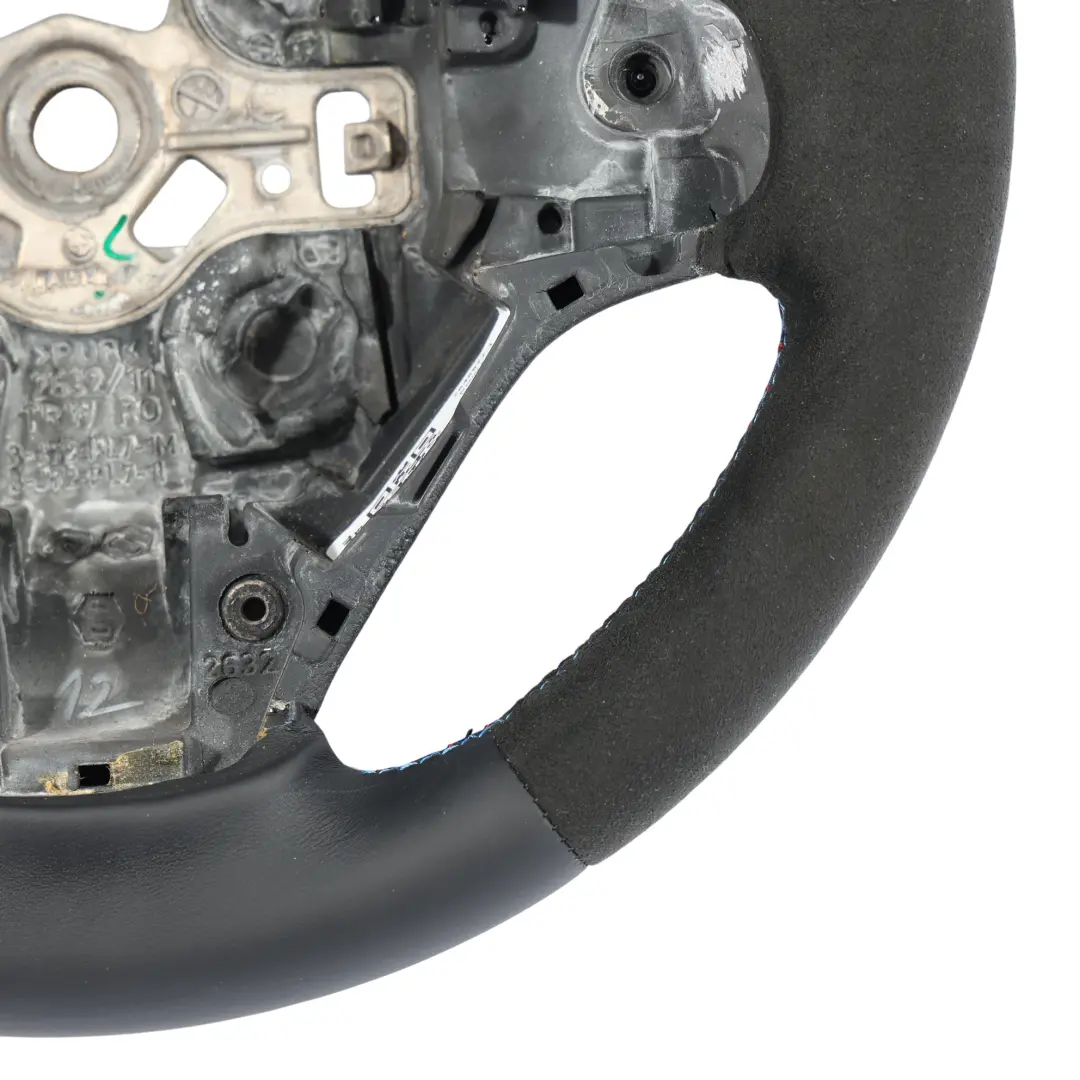 BMW F20 F21 F30 F31 F32 NEW Black Leather Alcantara M-Sport Steering Wheel Thick - SKU 7845877-1 - Part number 7845877