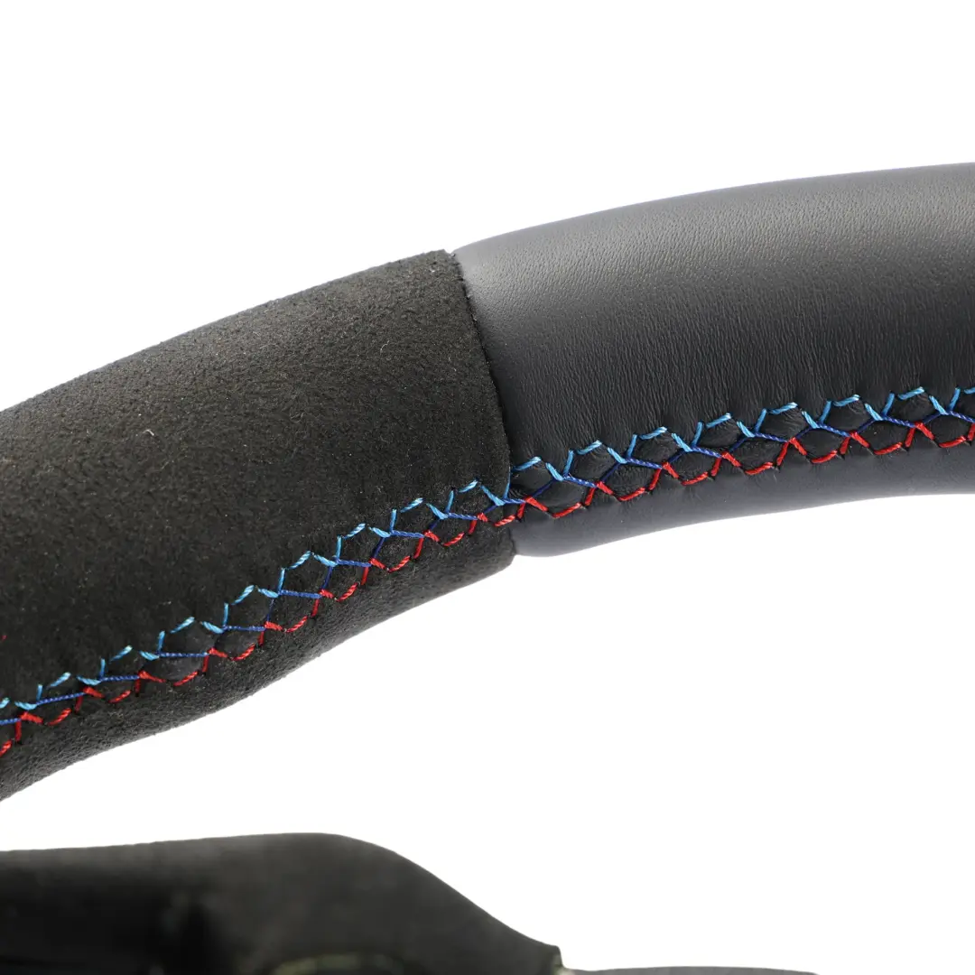 BMW F20 F21 F30 F31 F32 NEW Black Leather Alcantara M-Sport Steering Wheel Thick - SKU 7845877-1 - Part number 7845877