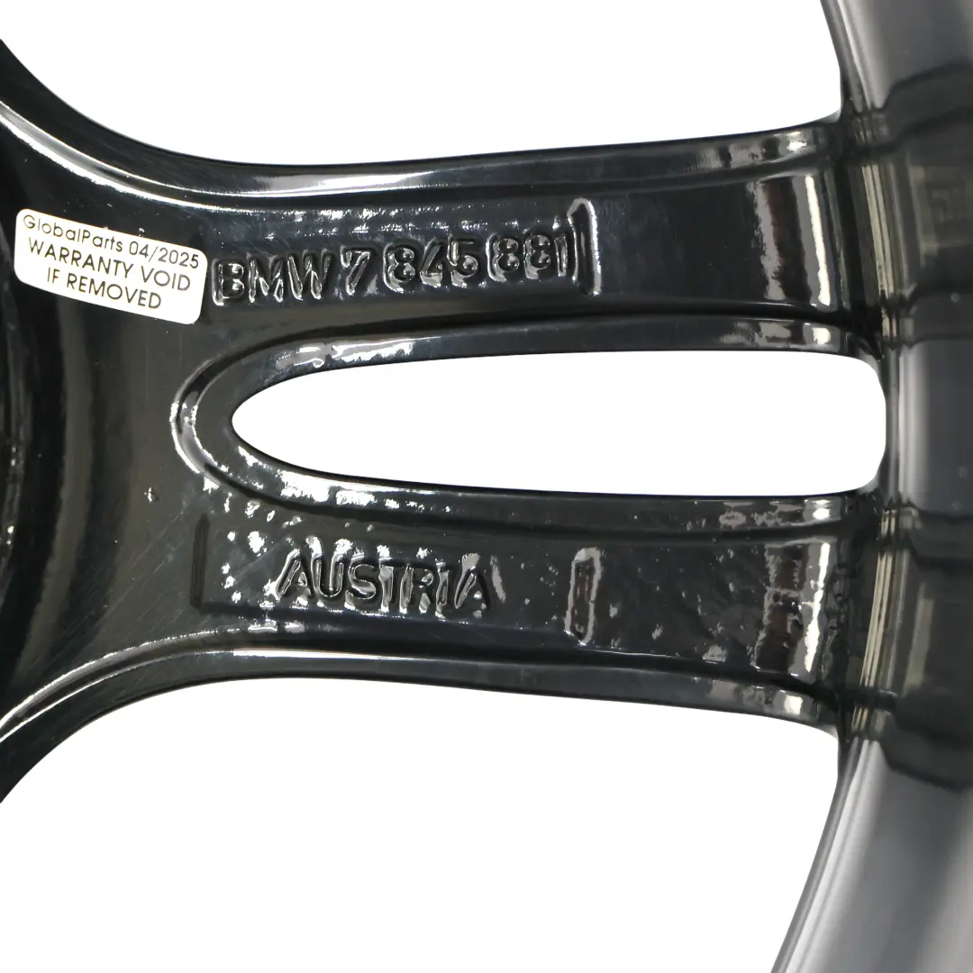 Alloy Rim 18" 8,5J ET:47 M Styling 400 to BMW F30 F31 Rear Black Wheel with Part number 7845881 BMW F30 F31 Rear Black Wheel Alloy Rim 18" 8,5J ET:47 M Styling 400 - SKU 7845881-3 - Part number 7845881