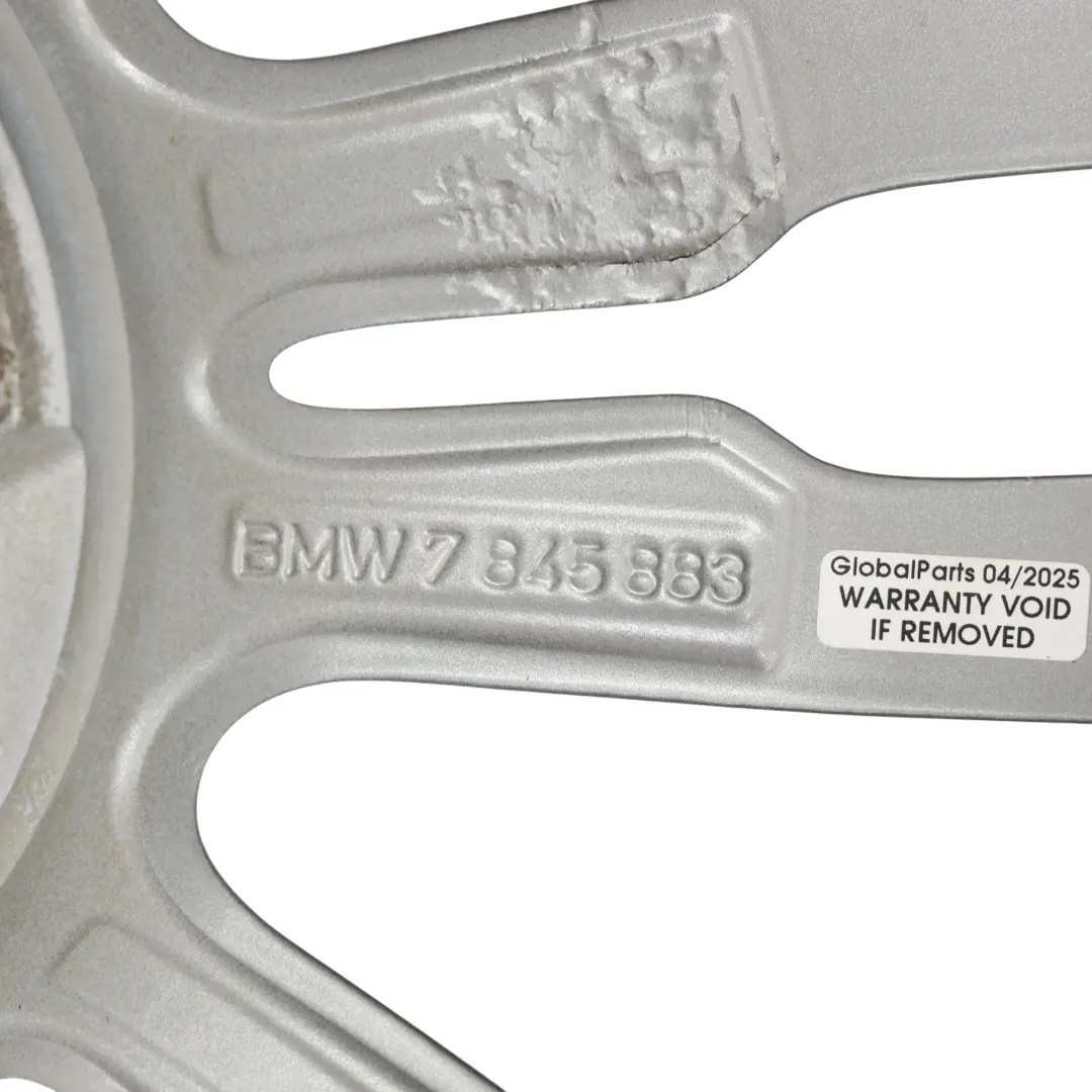 BMW F30 F31 Rear Silver Alloy Wheel Rim 19" ET:47 8,5J M Star Spoke - SKU 7845883-17 - Part number 7845883