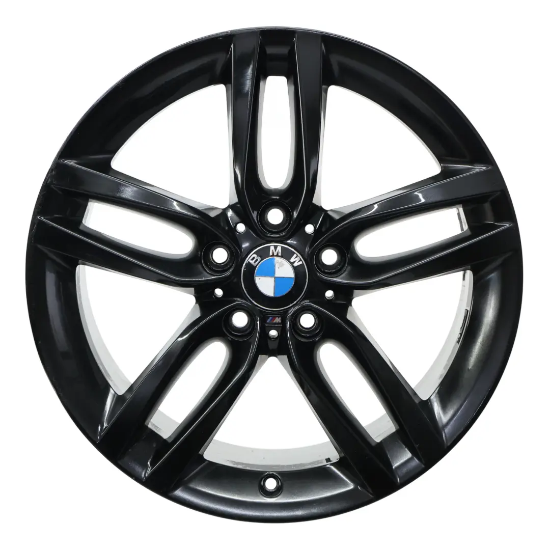 Alloy Wheel Rim 18" 7,5J ET:45 M Double Spoke 461 to BMW F20 F21 Black with Part number 7846784 BMW F20 F21 Black Alloy Wheel Rim 18" 7,5J ET:45 M Double Spoke 461 - SKU 7846784-6 - Part number 7846784
