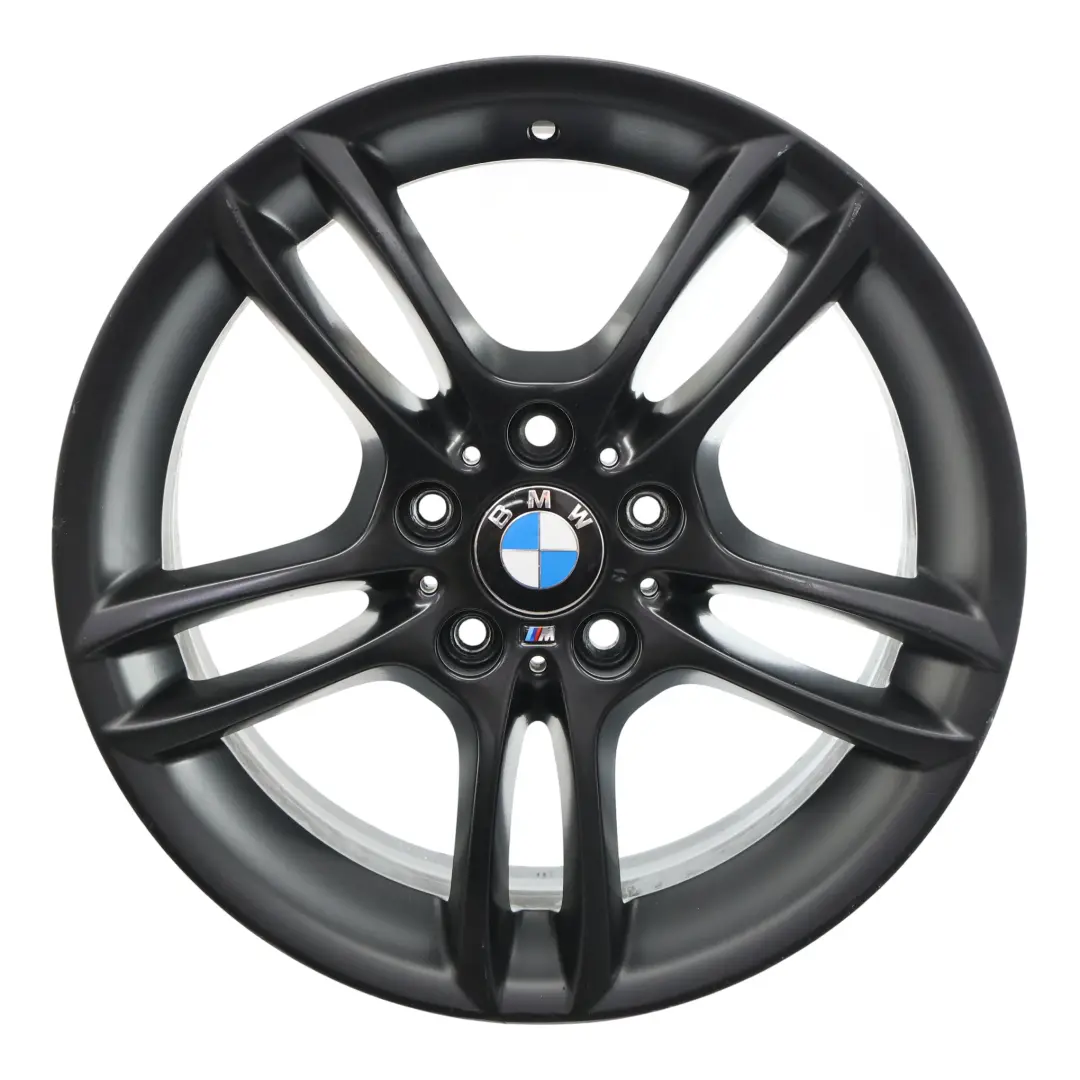 BMW E81 E87 Jante Avant Noir en Alu 18" M a Double Rayons 261 7,5J - SKU 7891050-3 - Numéro de pièce 7891050