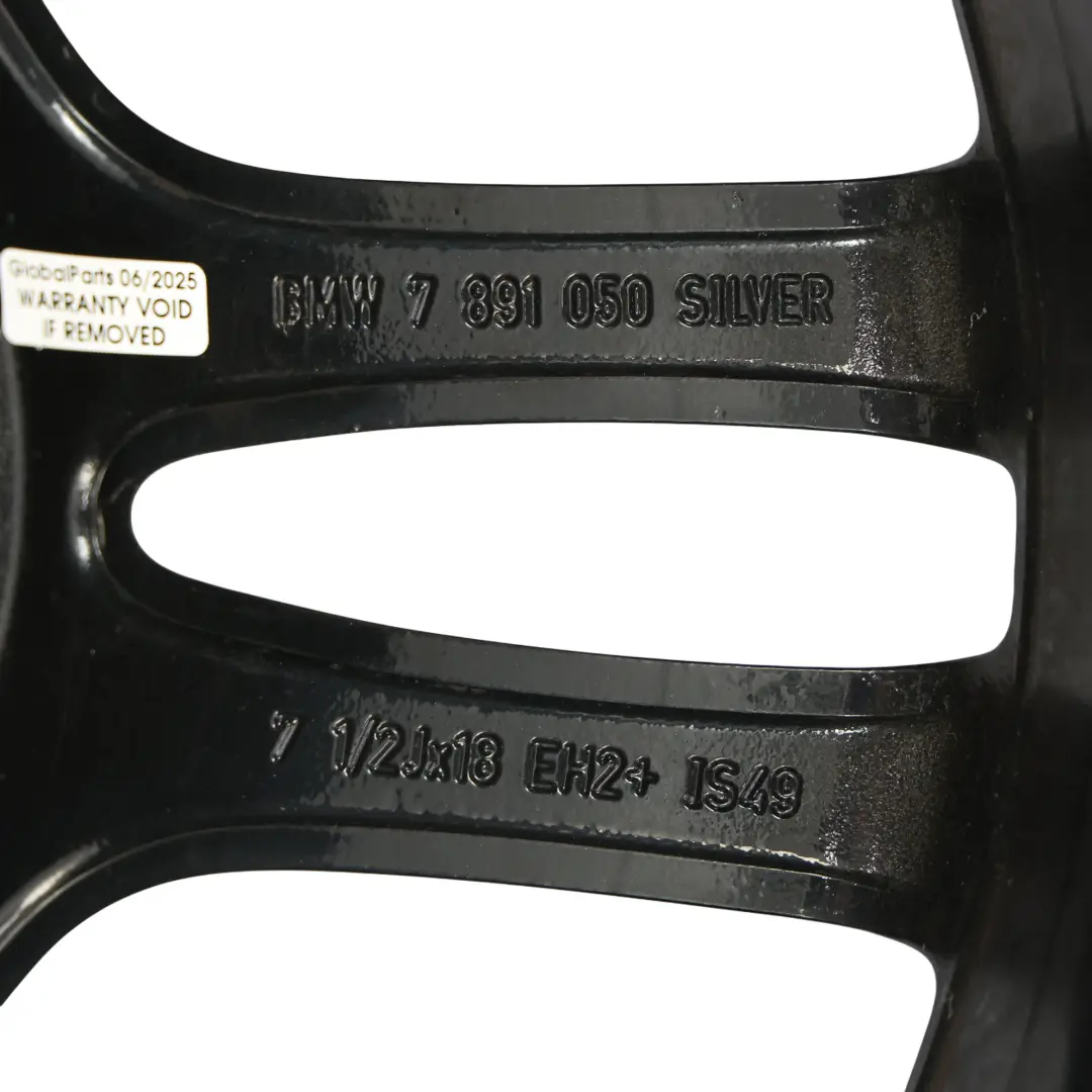  LlantaBMW E81 E87 Aleacion Delantera Negra 18" M Doble Radio 261 7,5J - SKU 7891050-4 - Número de pieza 7891050