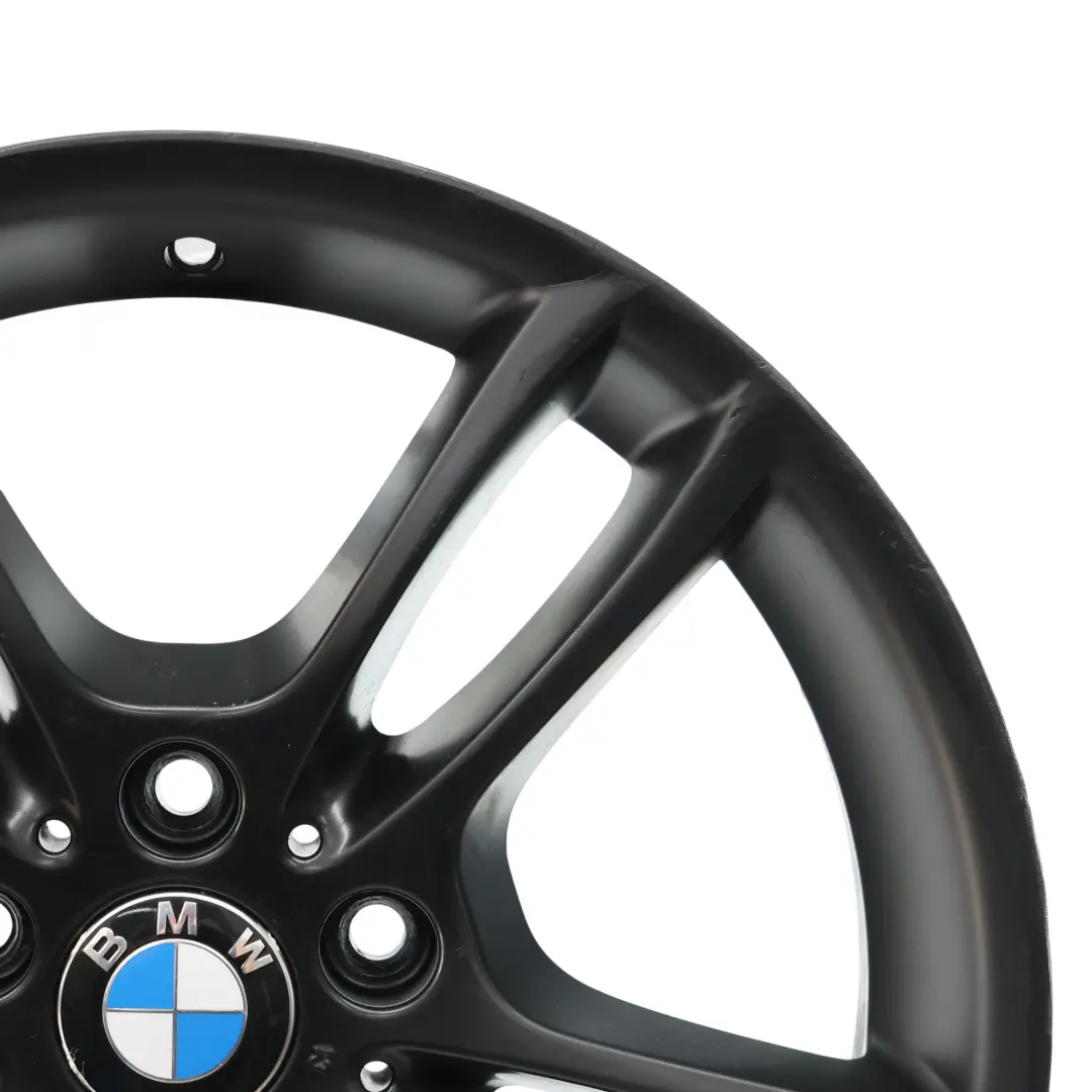 Rim BMW E81 E87 Black Front Alloy 18" M Double Spoke 261 7,5J to Wheel with Part number 7891050 Wheel Rim BMW E81 E87 Black Front Alloy 18" M Double Spoke 261 7,5J - SKU 7891050-4 - Part number 7891050