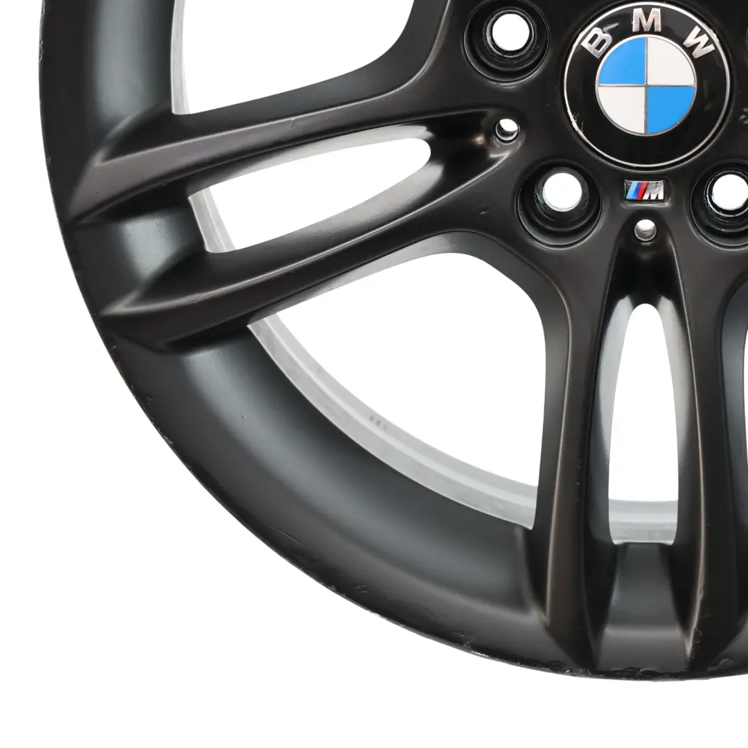 Przednia Czarna Alufelga 18" M Double Spoke 261 7,5J do BMW E81 E87 o numerze 7891050 BMW E81 E87 Przednia Czarna Alufelga 18" M Double Spoke 261 7,5J - SKU 7891050-4 - Numer Części 7891050