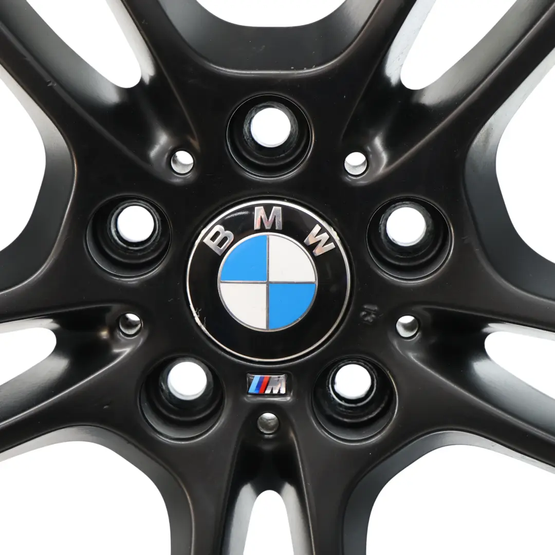 Rim BMW E81 E87 Black Front Alloy 18" M Double Spoke 261 7,5J to Wheel with Part number 7891050 Wheel Rim BMW E81 E87 Black Front Alloy 18" M Double Spoke 261 7,5J - SKU 7891050-4 - Part number 7891050
