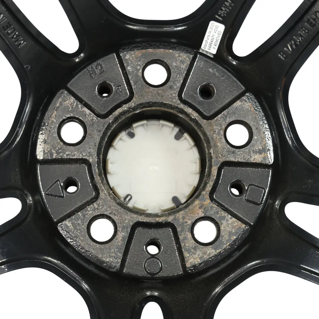  Llanta BMW E81 E82 E87 Aleación Trasera Negra 18" M Doble Radio 261 8,5J - SKU 7891051-6 - Número de pieza 7891051