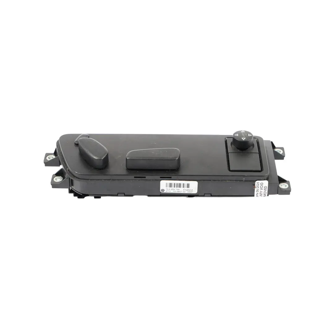 VW Touareg 7L Asiento Delantero Regulador Interruptor Panel Derecho - SKU 7L6959766 - Número de pieza 7L6959766