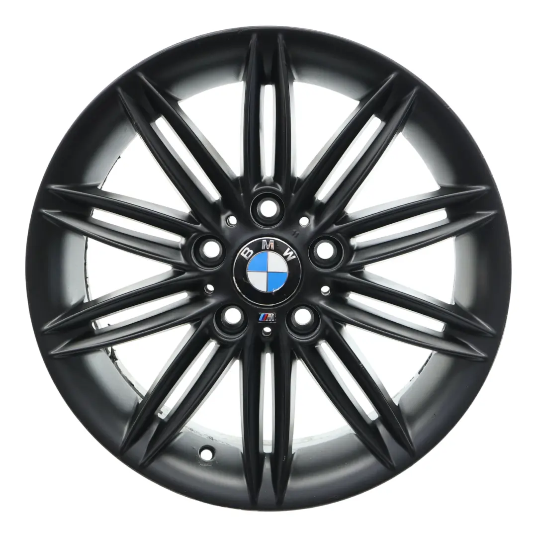 Schwarz Alufelge 17" 7J ET:47 M Doppelspeiche 207 für BMW E81 E82 E87 E88 mit Teilenummer 8036937 BMW E81 E82 E87 E88 Schwarz Alufelge 17" 7J ET:47 M Doppelspeiche 207 - SKU 8036937-11 - Teilenummer 8036937