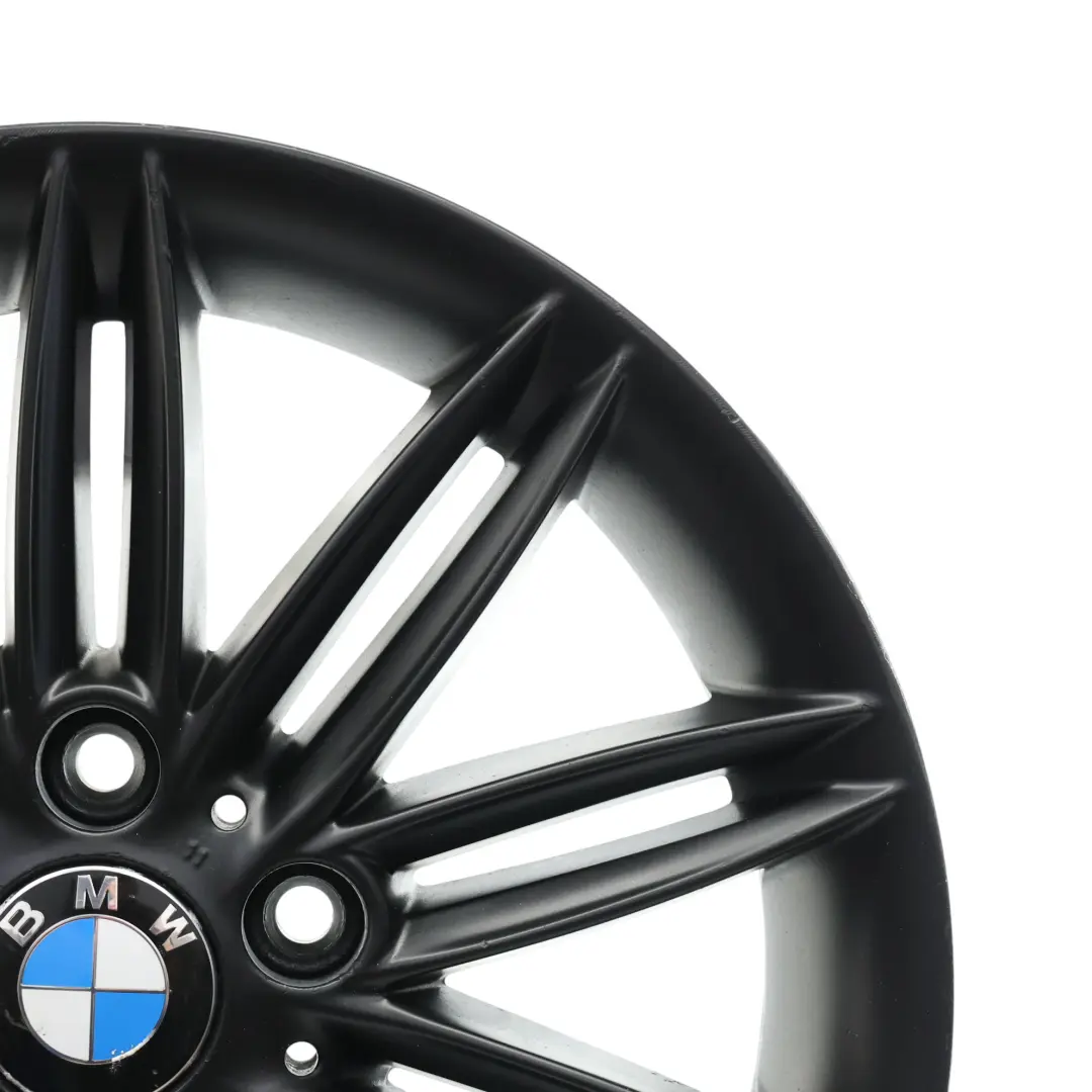Schwarz Alufelge 17" 7J ET:47 M Doppelspeiche 207 für BMW E81 E82 E87 E88 mit Teilenummer 8036937 BMW E81 E82 E87 E88 Schwarz Alufelge 17" 7J ET:47 M Doppelspeiche 207 - SKU 8036937-11 - Teilenummer 8036937