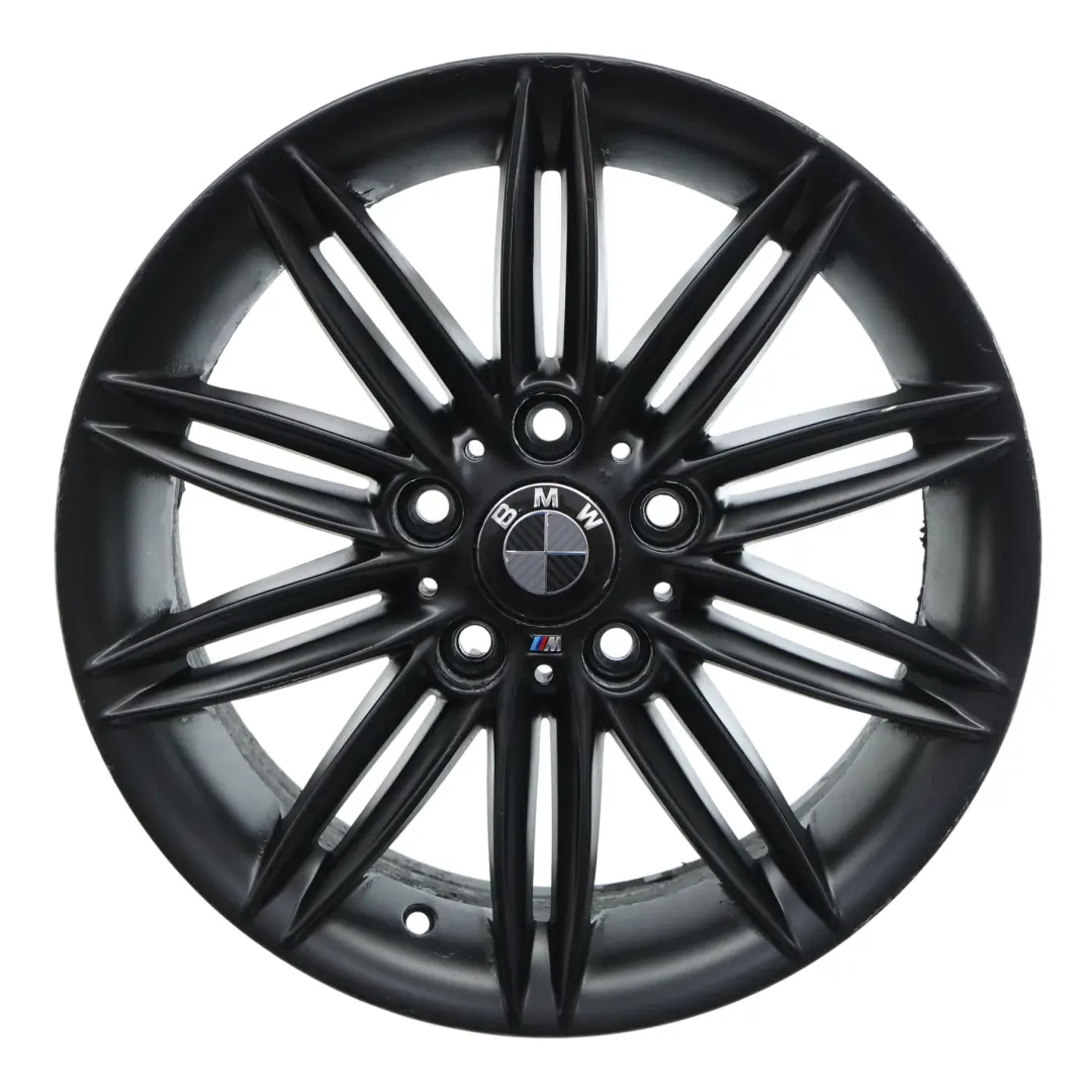 BMW E81 E82 E87 Llanta Aleación Negra Trasera 17" 7,5J ET:47 M Doble Radio 207 - SKU 8036938-10 - Número de pieza 8036938
