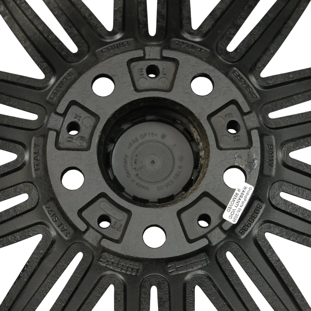 BMW E81 E82 E87 E88 Hinter Rad Schwarz Felge 17" 7,5J ET:47 M Doppel Speiche 207 - SKU 8036938-10 - Teilenummer 8036938